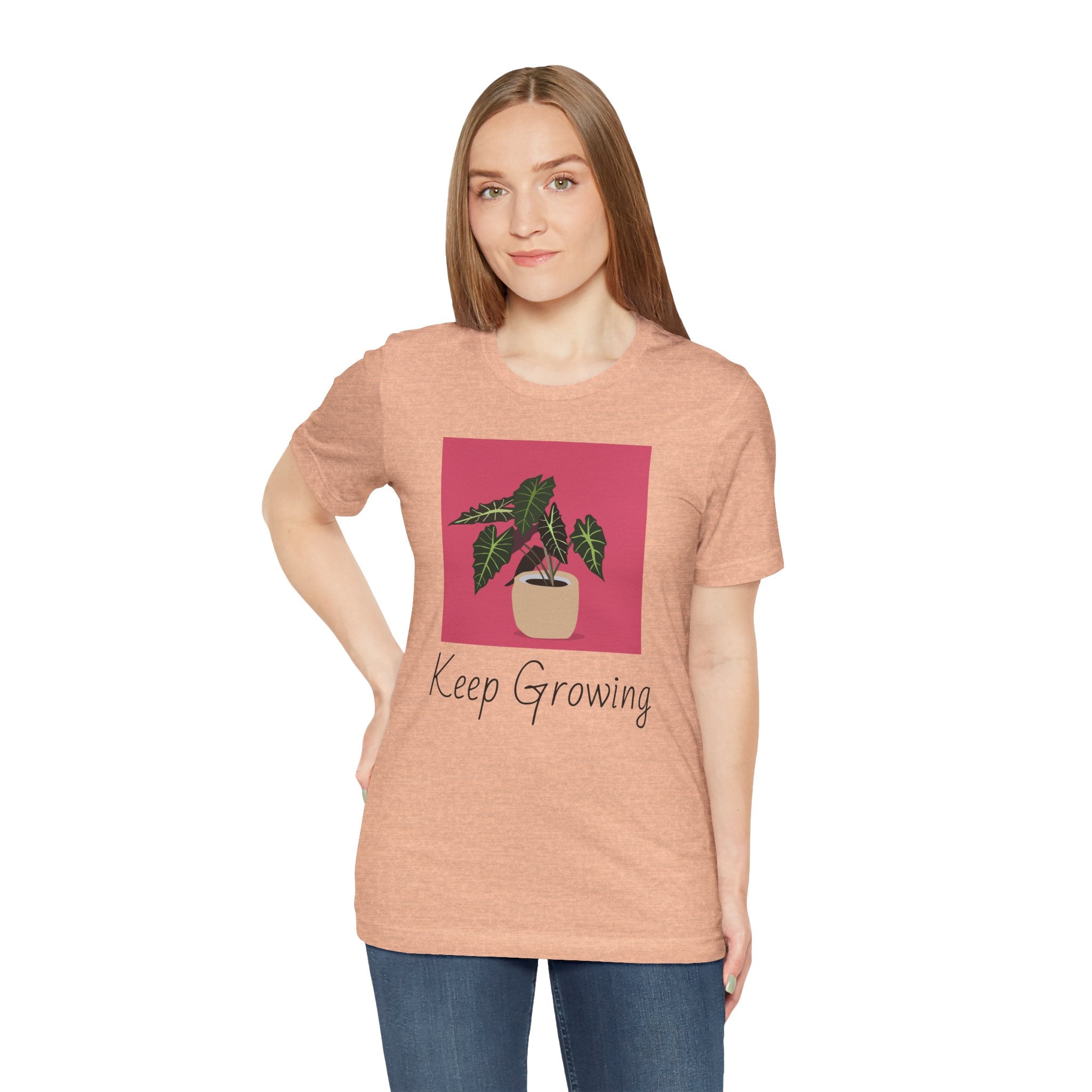 Keep Growing Plant Tee — Botanical Graphic T‑Shirt