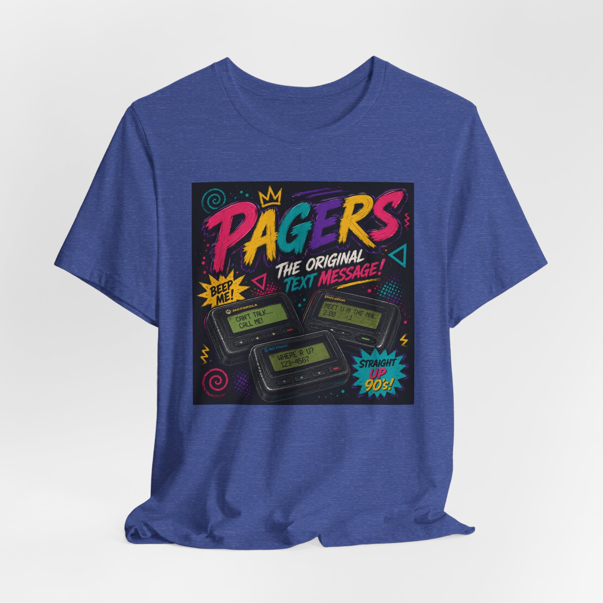 Pager Retro Tee — "Pagers: The Original Text Message" 90s Nostalgia T-Shirt