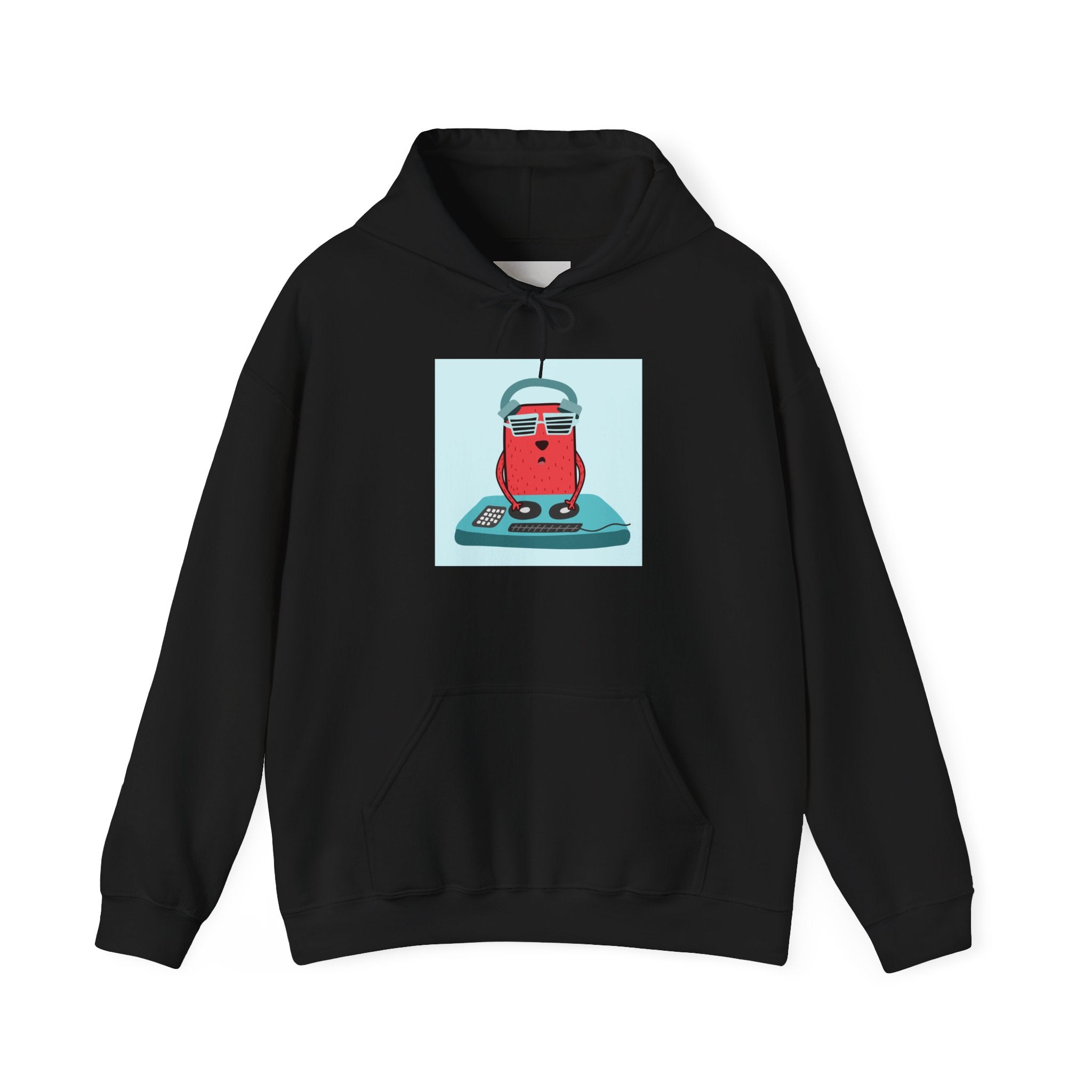 Hoodie — Retro Dj Character Graphic Hoodie