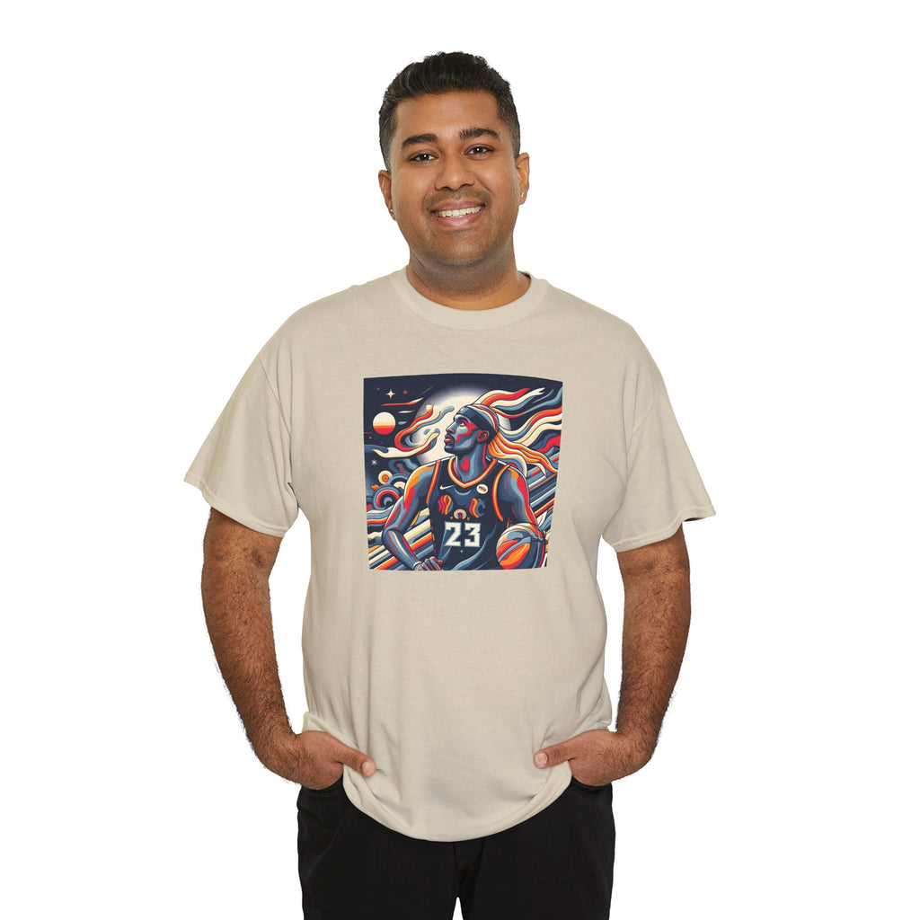 Basketball Art Tee — Abstract Player Illustration ("23")
