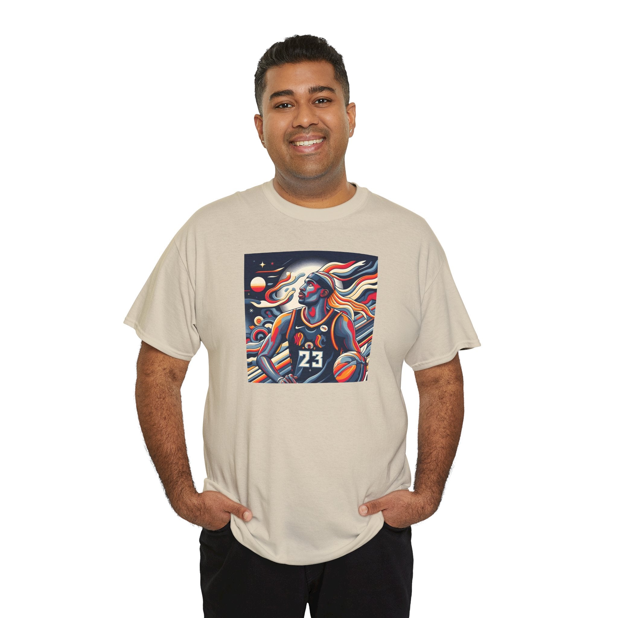 Basketball Art Tee — Abstract Player Illustration ("23")