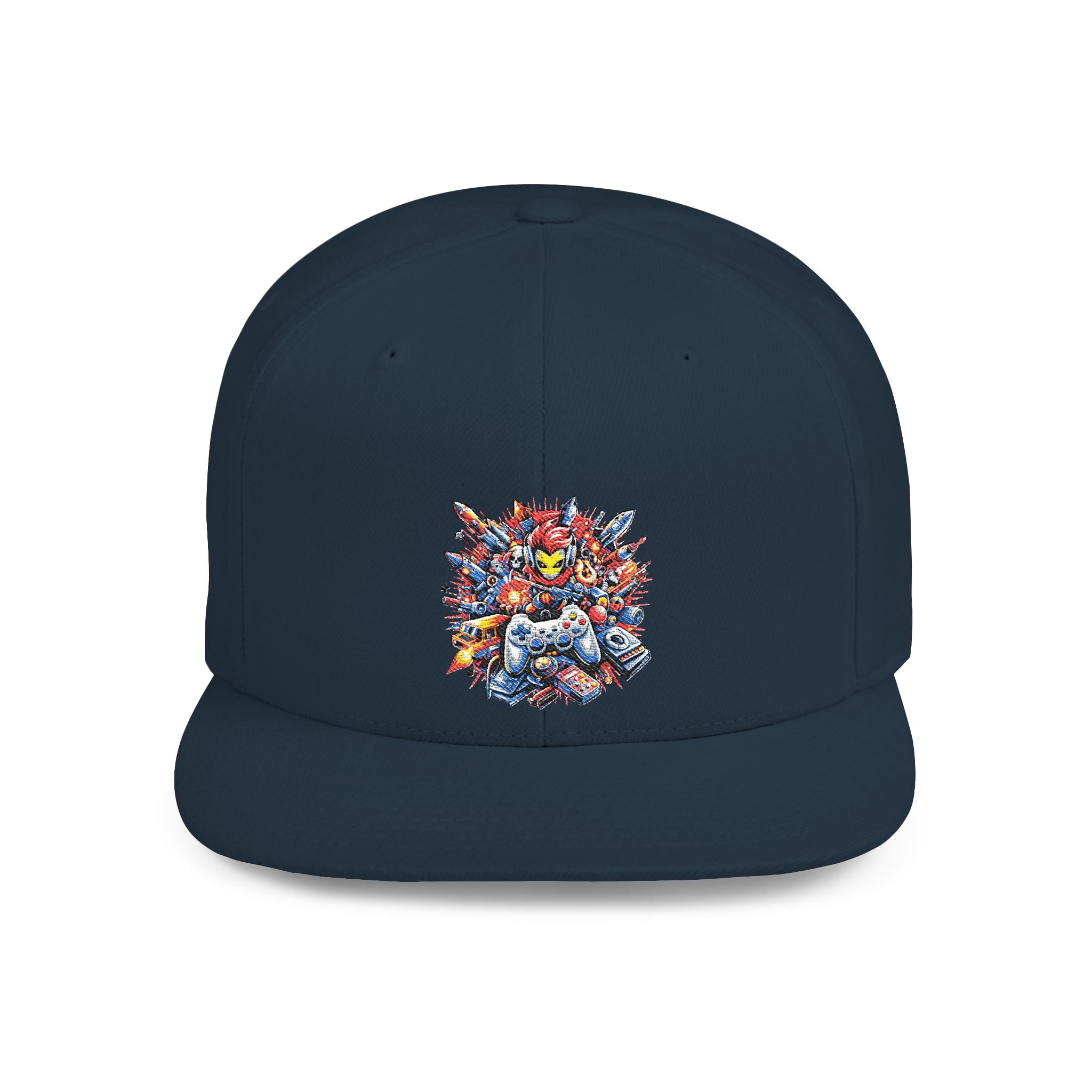 Snapback Hat — Colorful Abstract Burst Design