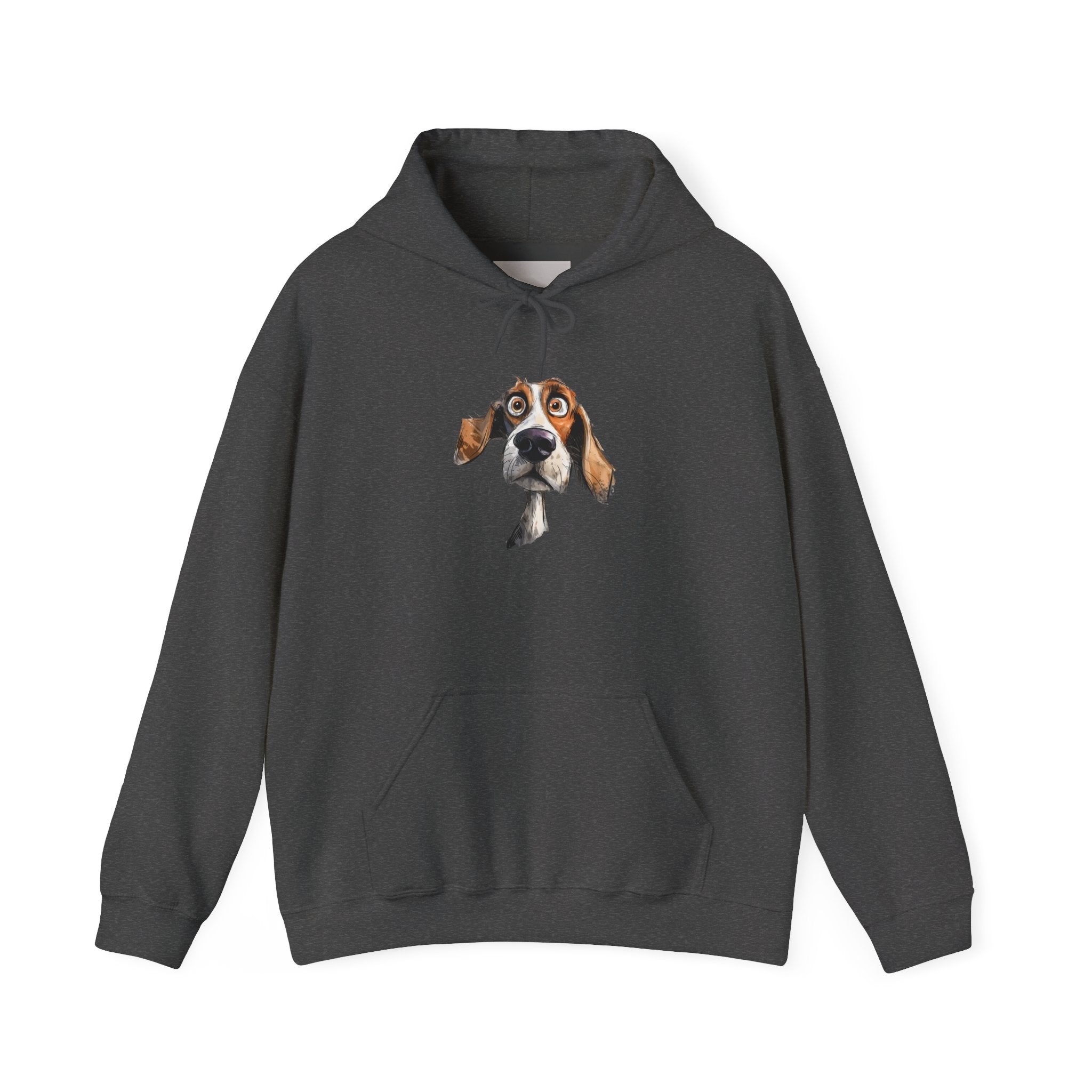 Basset Hound Portrait Hoodie - Cute Dog Face Pullover