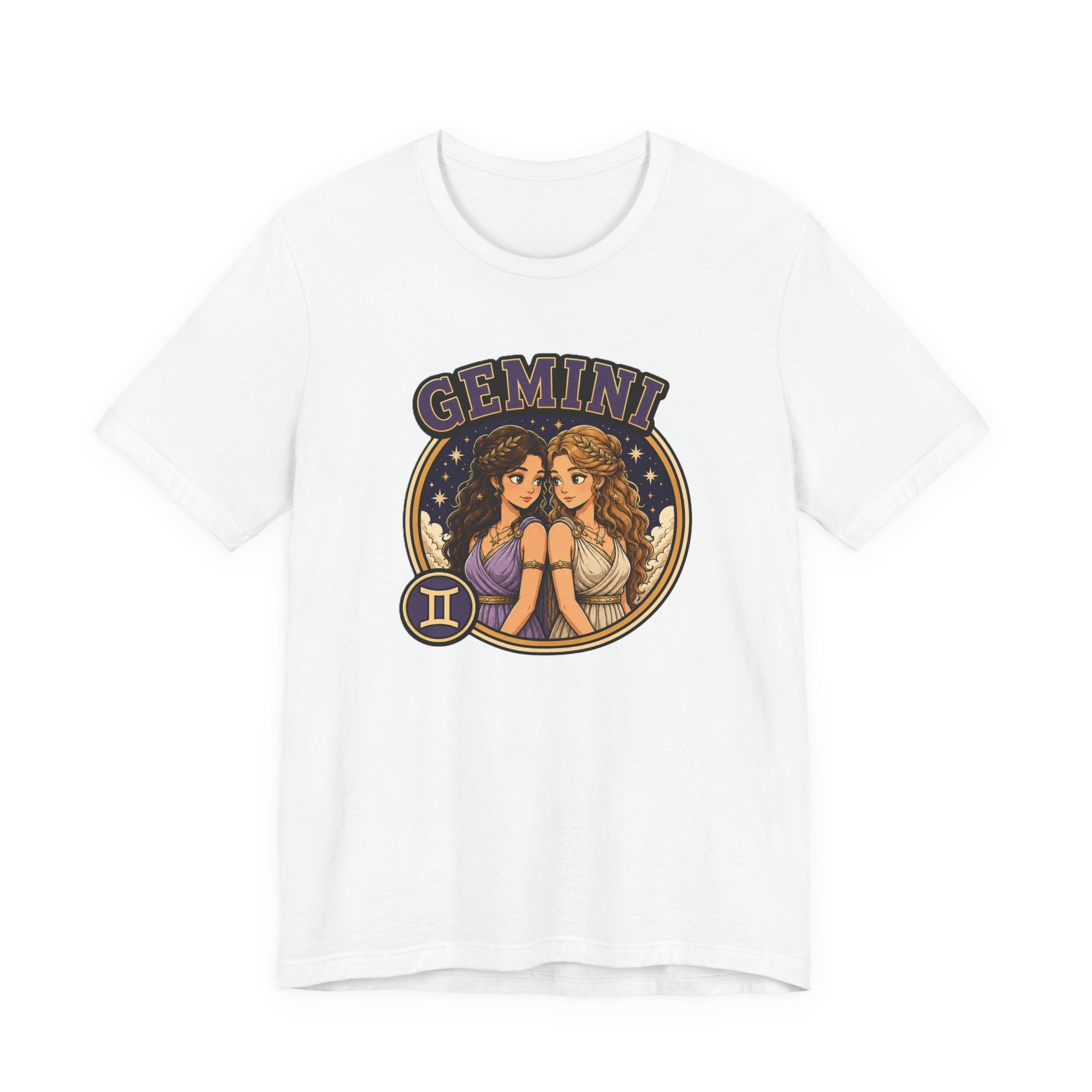 Gemini Zodiac T‑Shirt – Illustrated Twin Astrology Tee