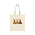 Triple Llama Portrait Tote Bag – Cute Alpaca Farm Animal Canvas Tote