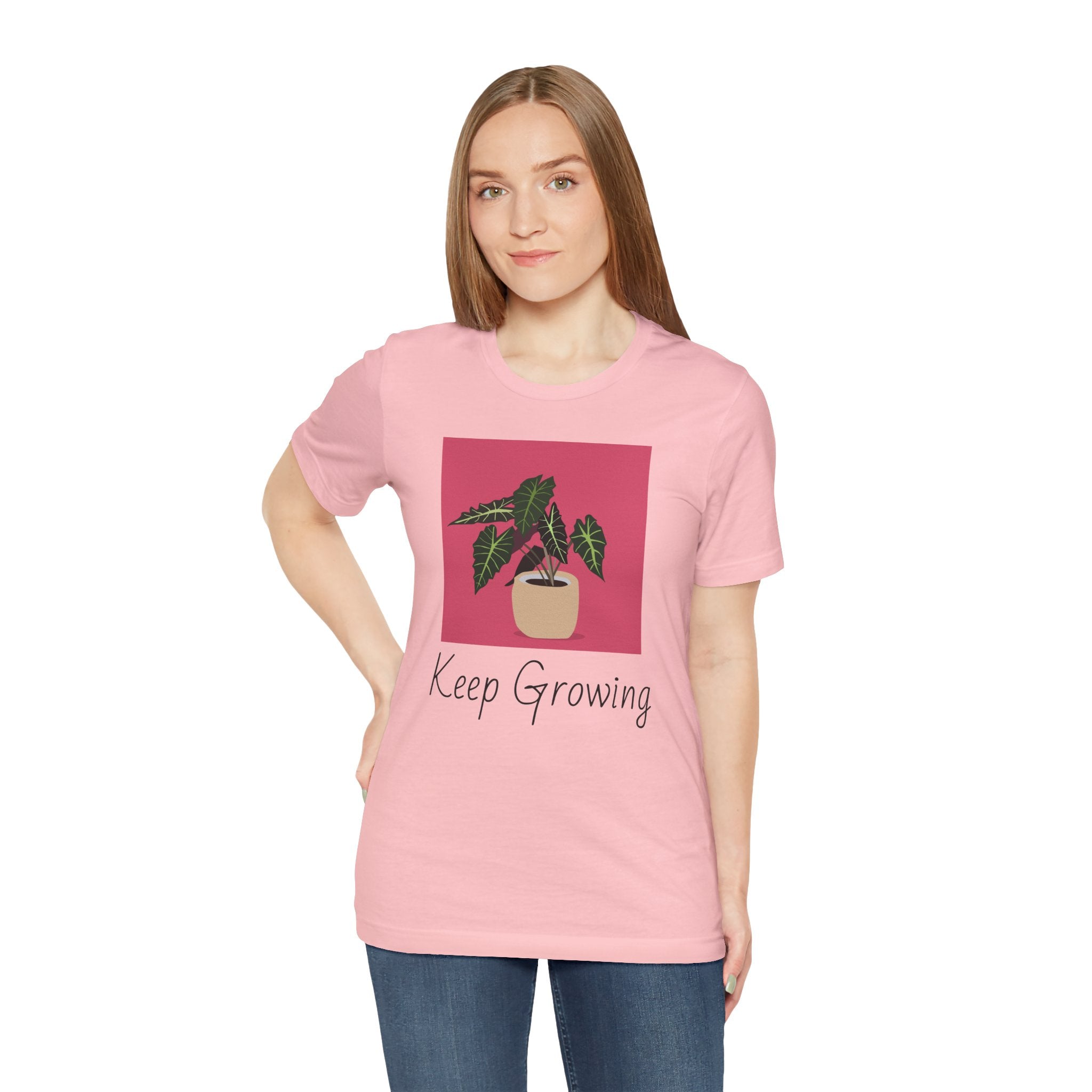 Keep Growing Plant Tee — Botanical Graphic T‑Shirt