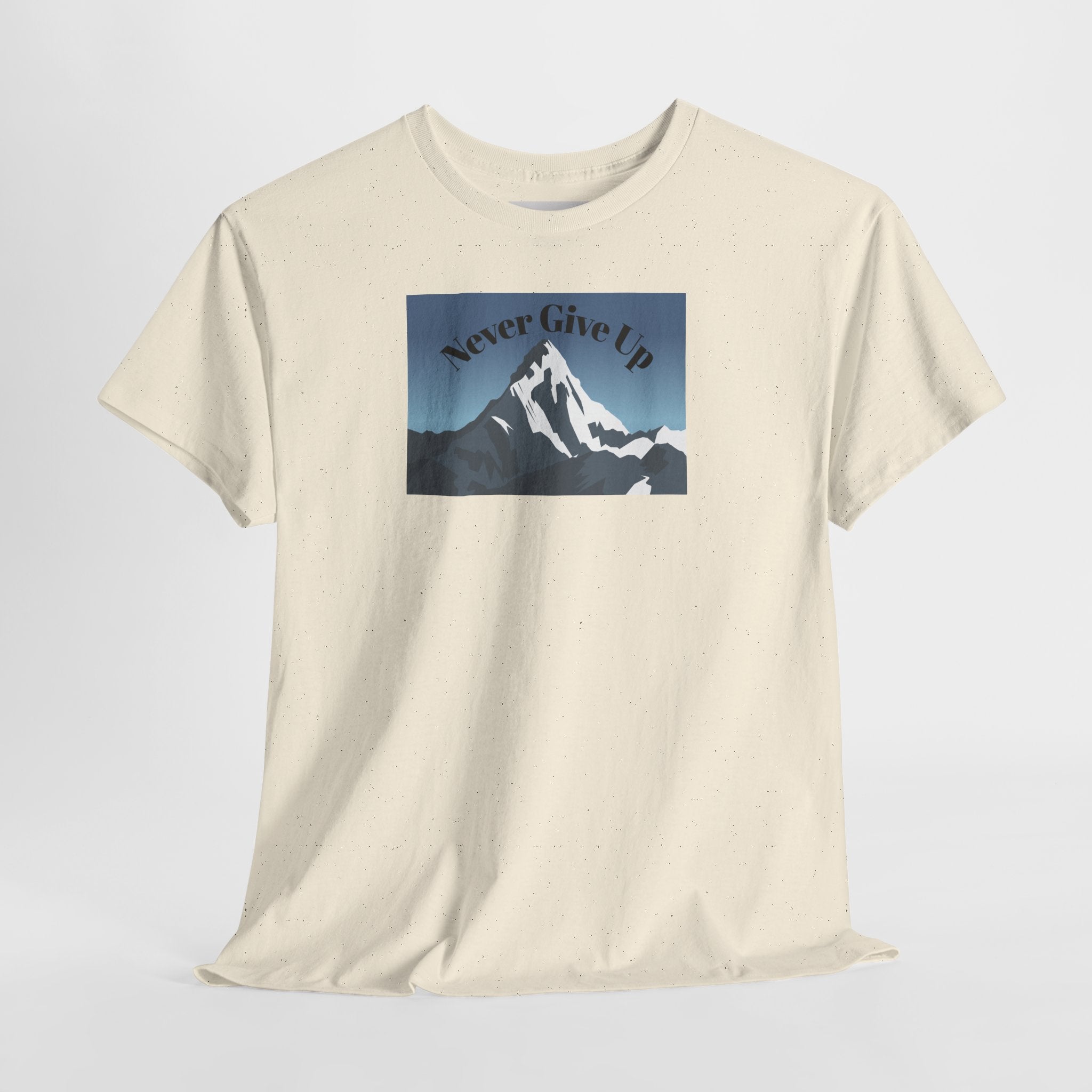 Never Give Up Mountain T-Shirt