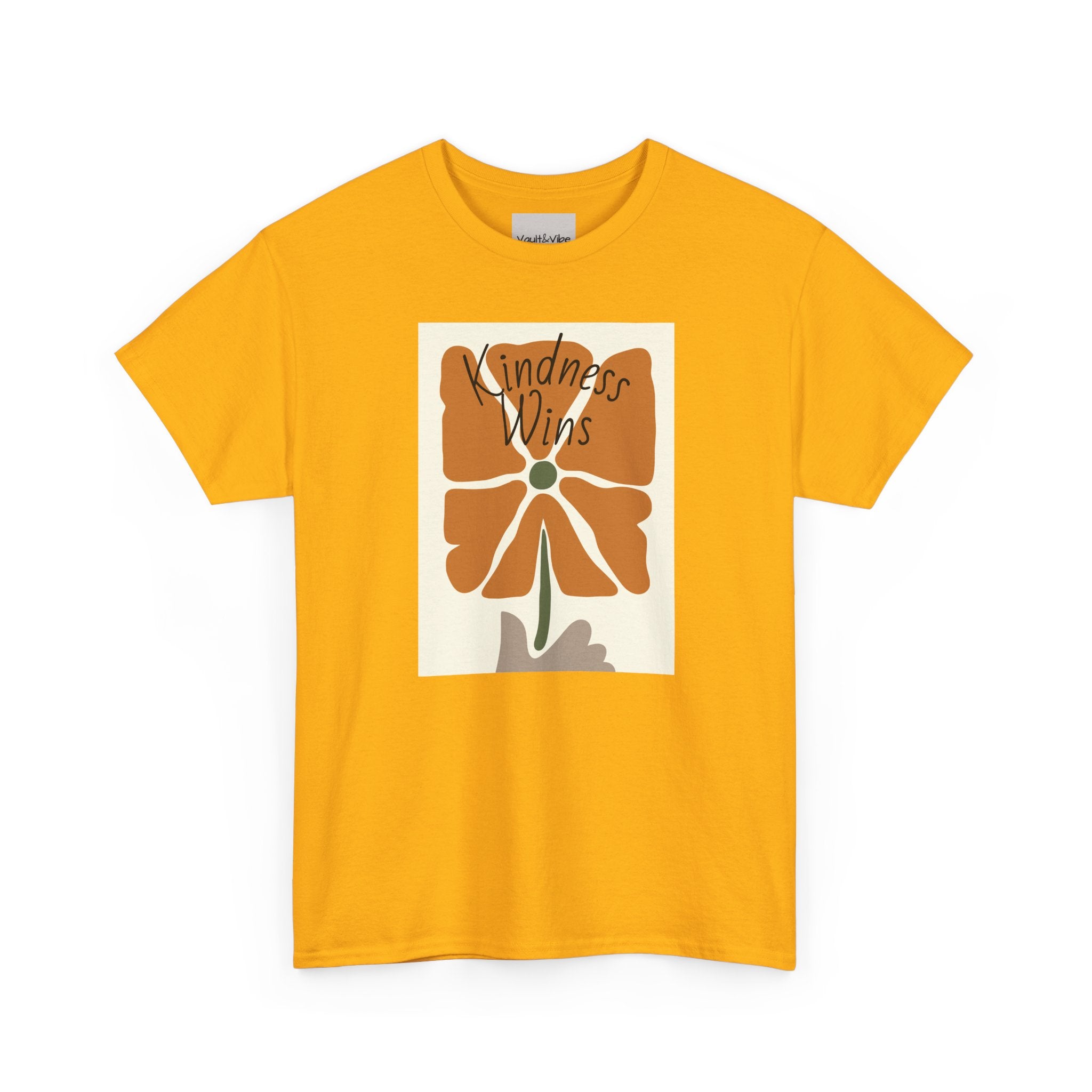 Kindness Wins T‑Shirt — Retro Floral Graphic Tee