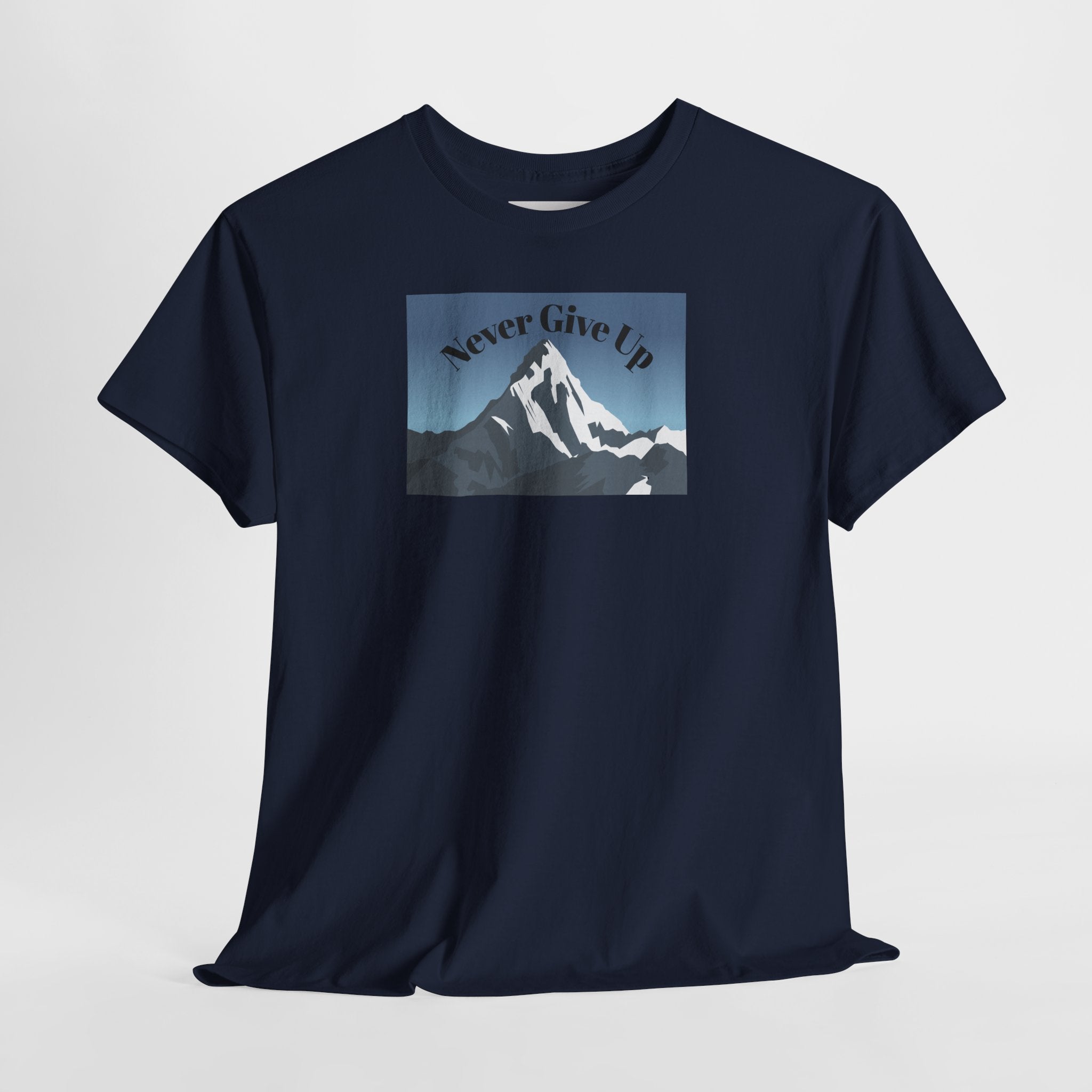 Never Give Up Mountain T-Shirt