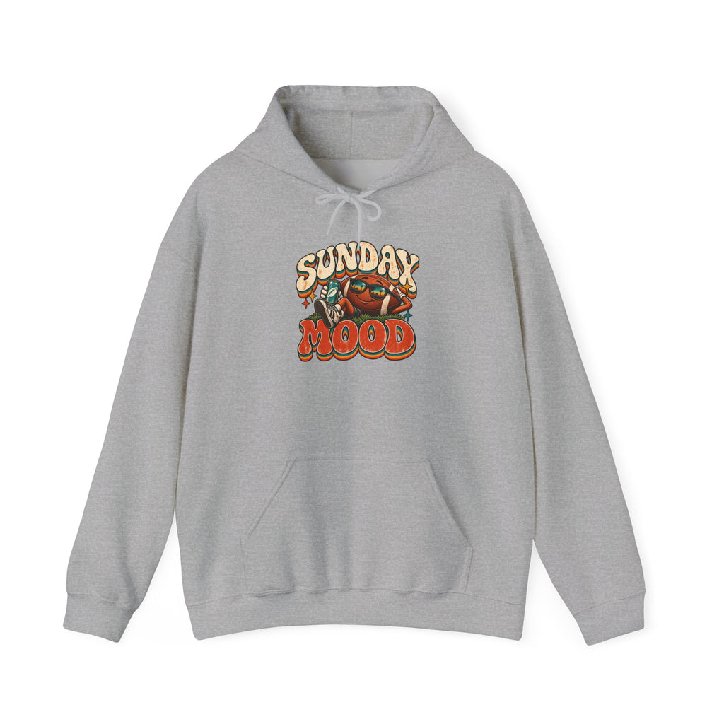 Sunday Mood Hoodie — Retro Football Graphic Pullover