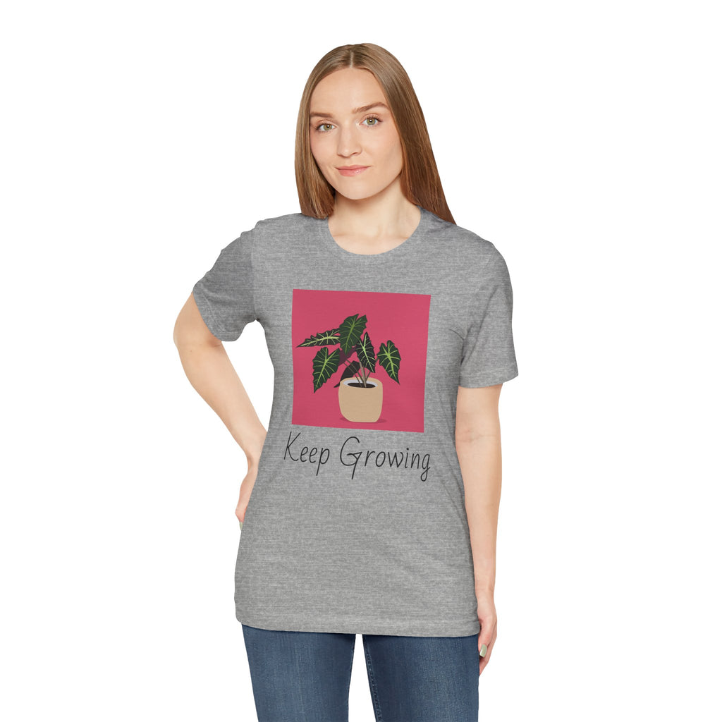 Keep Growing Plant Tee — Botanical Graphic T‑Shirt