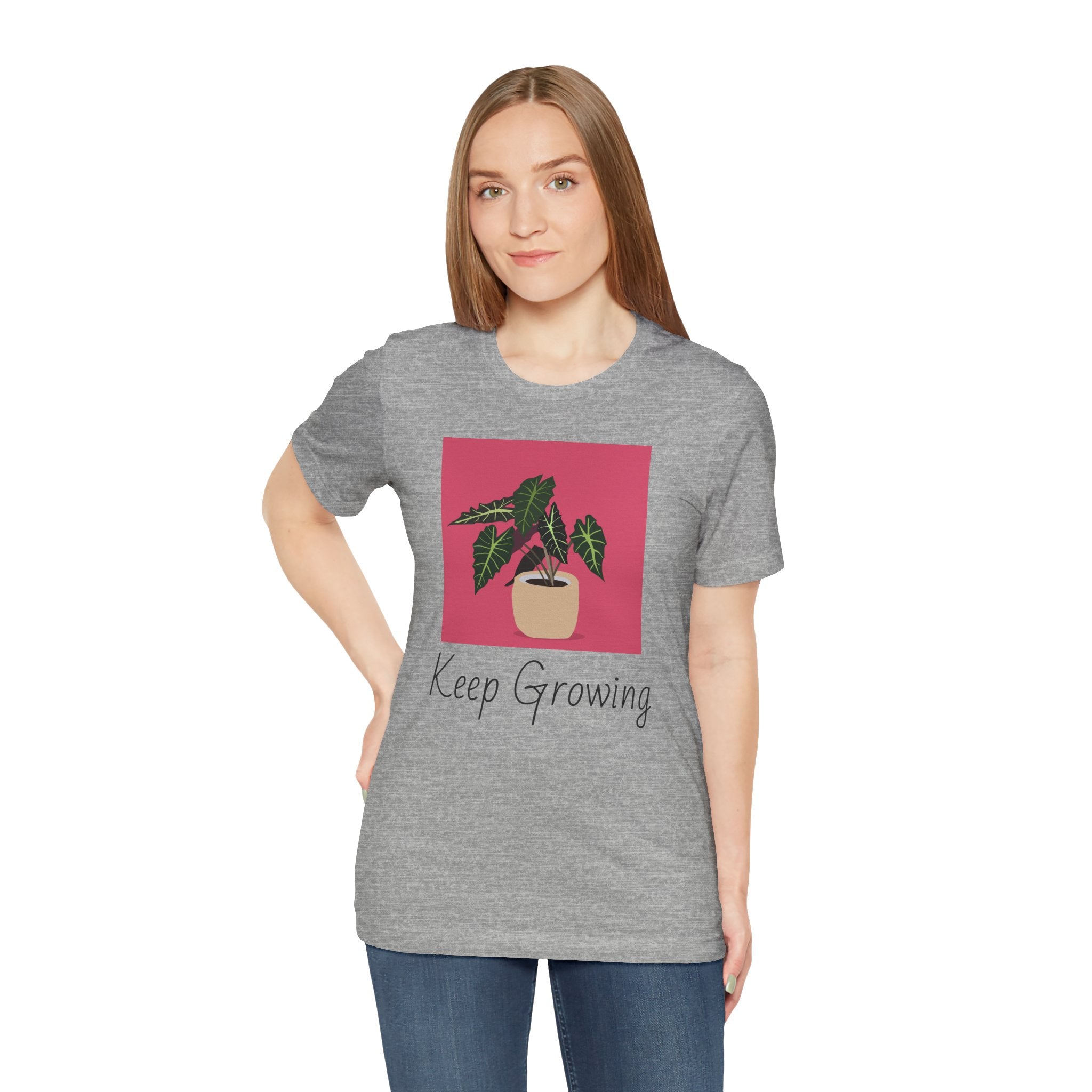 Keep Growing Plant Tee — Botanical Graphic T‑Shirt