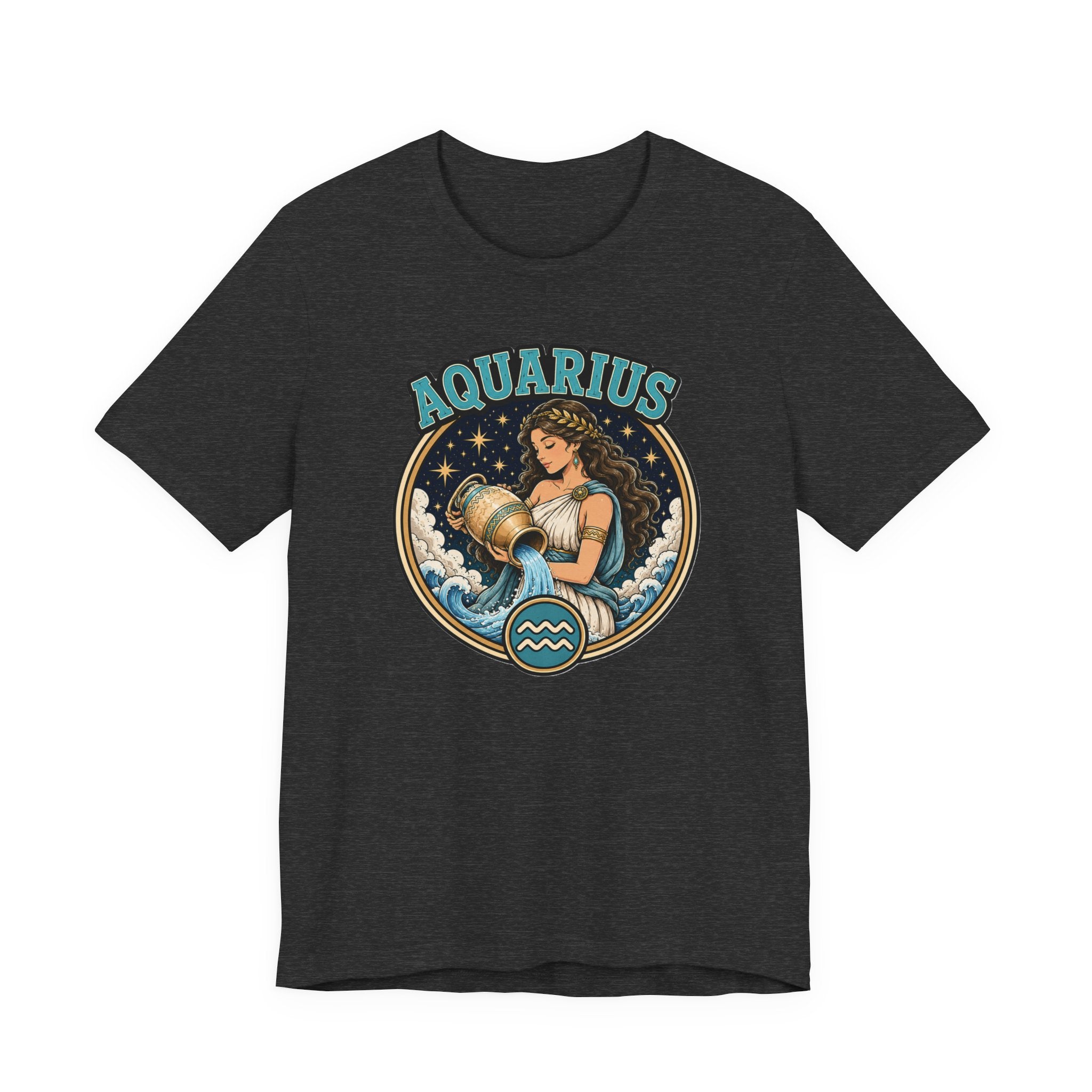 Aquarius Zodiac T-Shirt – Vintage Water-Bearer Astrology Tee