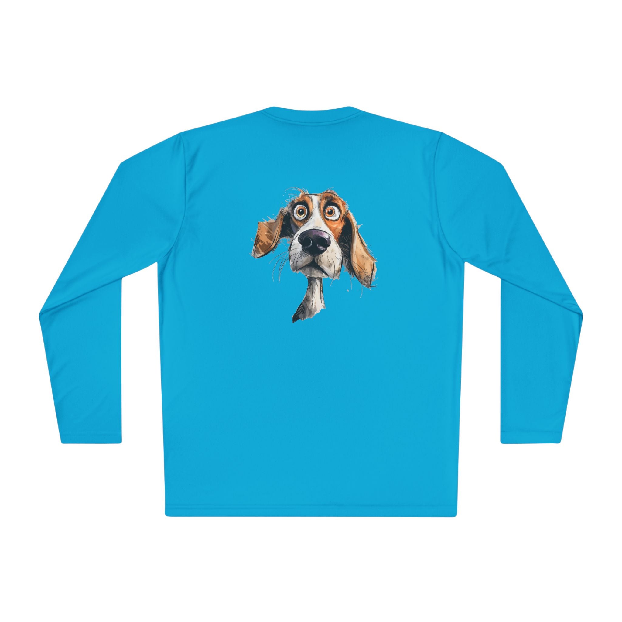 Basset Hound Face Long Sleeve Tee — Cute Cartoon Dog Graphic Shirt