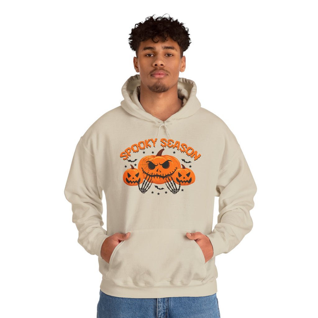 Halloween Hoodie - "Spooky Season" Jack-O'-Lantern Pumpkin Sweatshirt