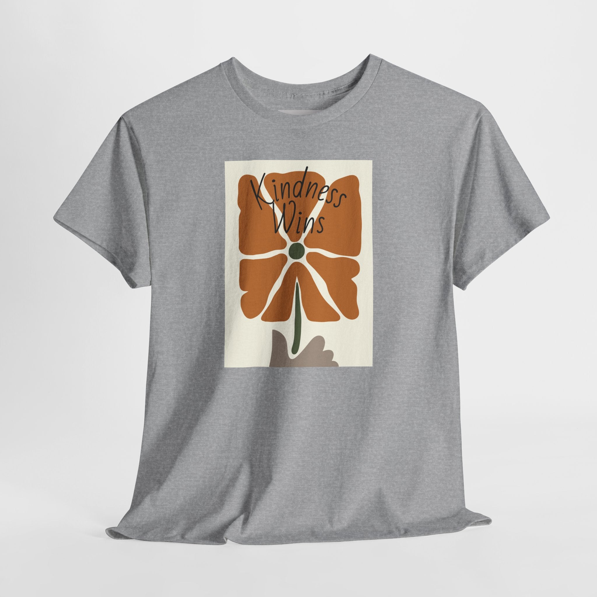 Kindness Wins T‑Shirt — Retro Floral Graphic Tee