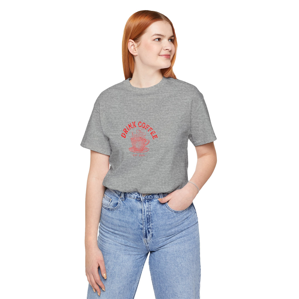 Coffee Lover Tee — "Drink Coffee" Vintage Cup Graphic T-Shirt