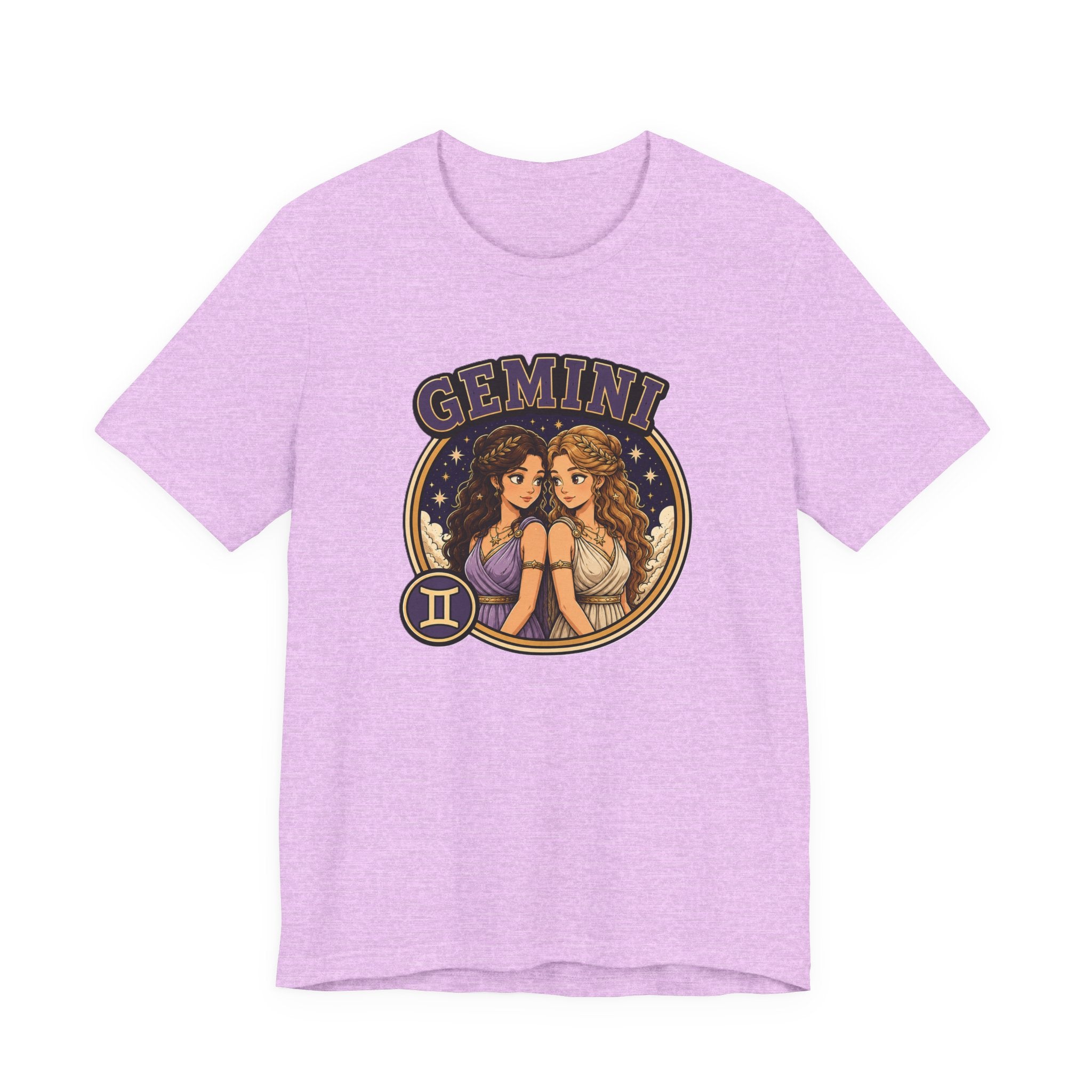 Gemini Zodiac T‑Shirt – Illustrated Twin Astrology Tee