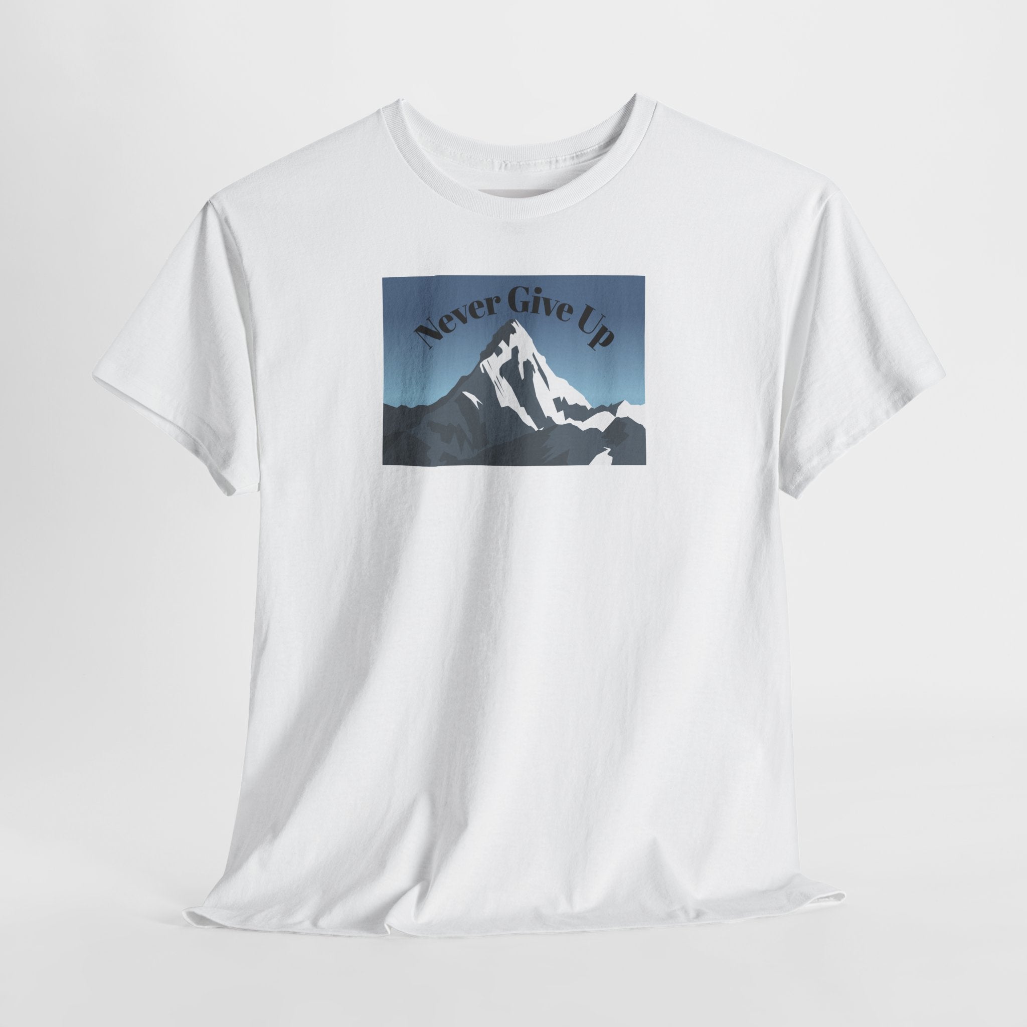 Never Give Up Mountain T-Shirt