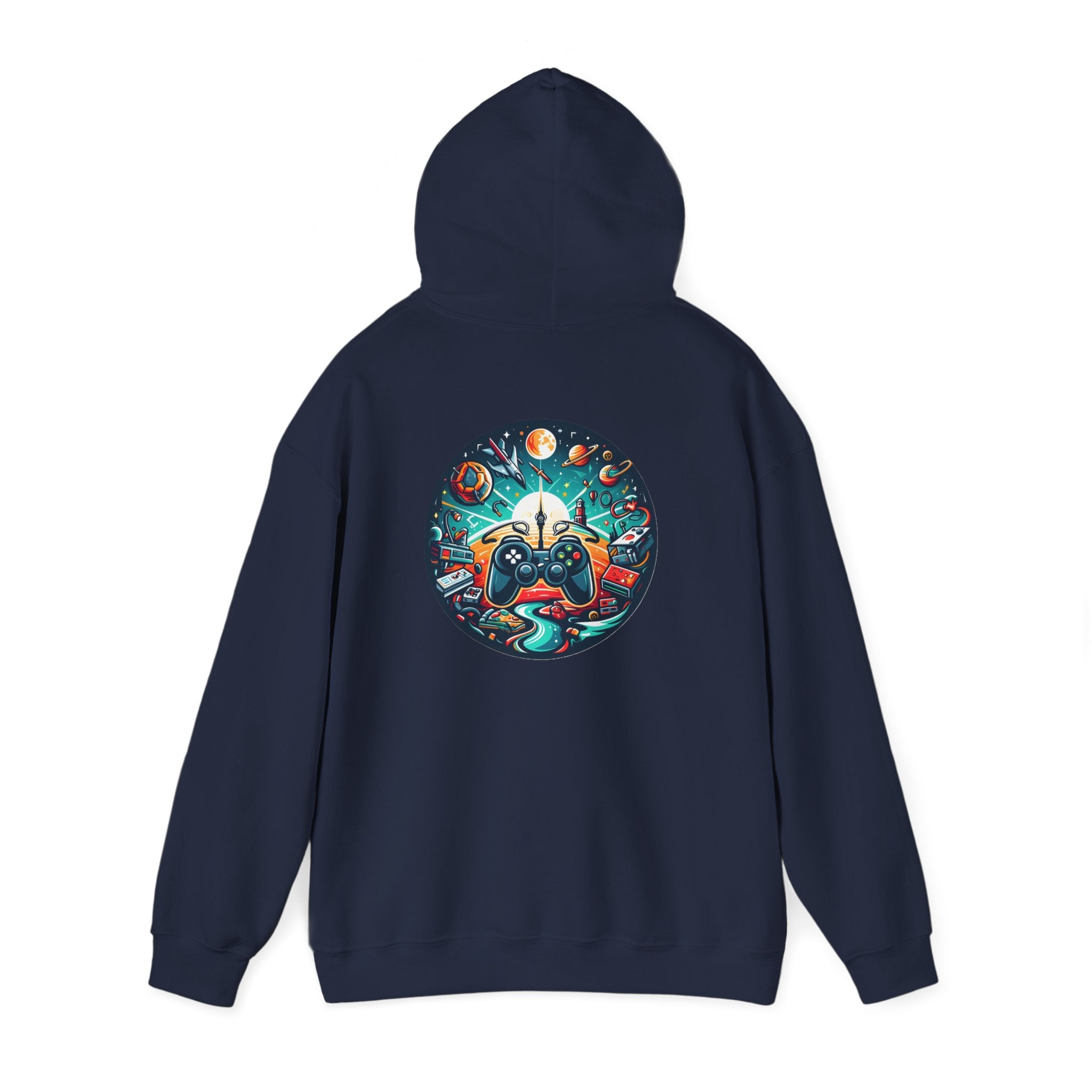 Hoodie — Retro Gaming Galaxy Graphic Pullover