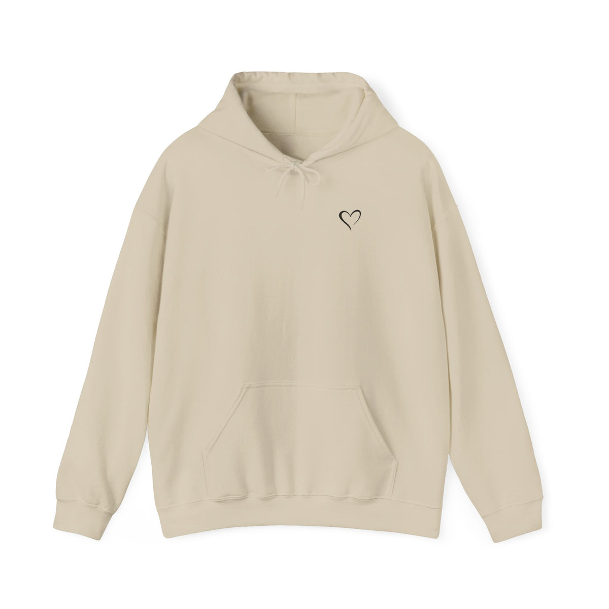 Hoodie — "Be Bold. Be Fearless." Minimal Heart Graphic Motivational Pullover