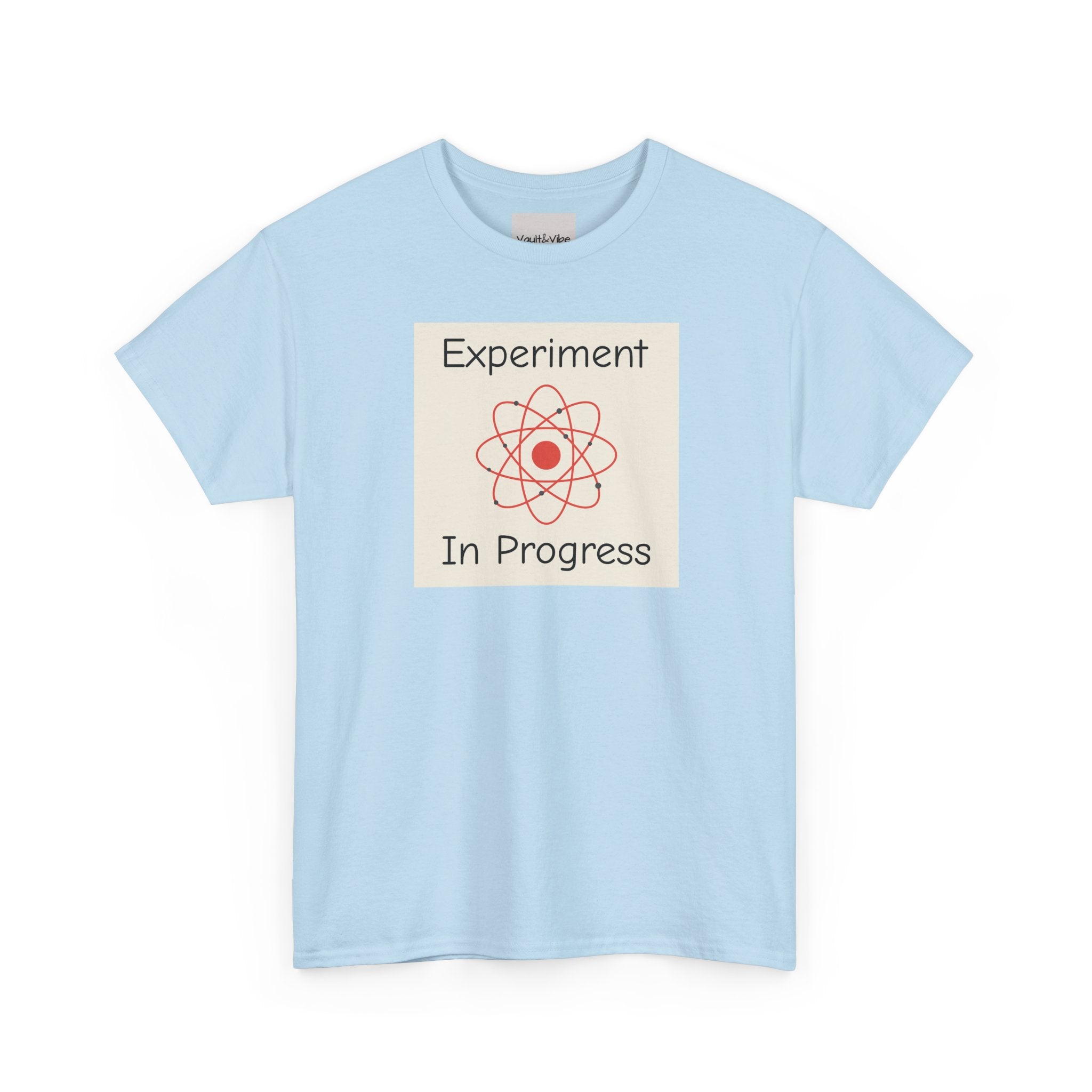 Science Graphic Tee - "Experiment In Progress" Retro Atom Design