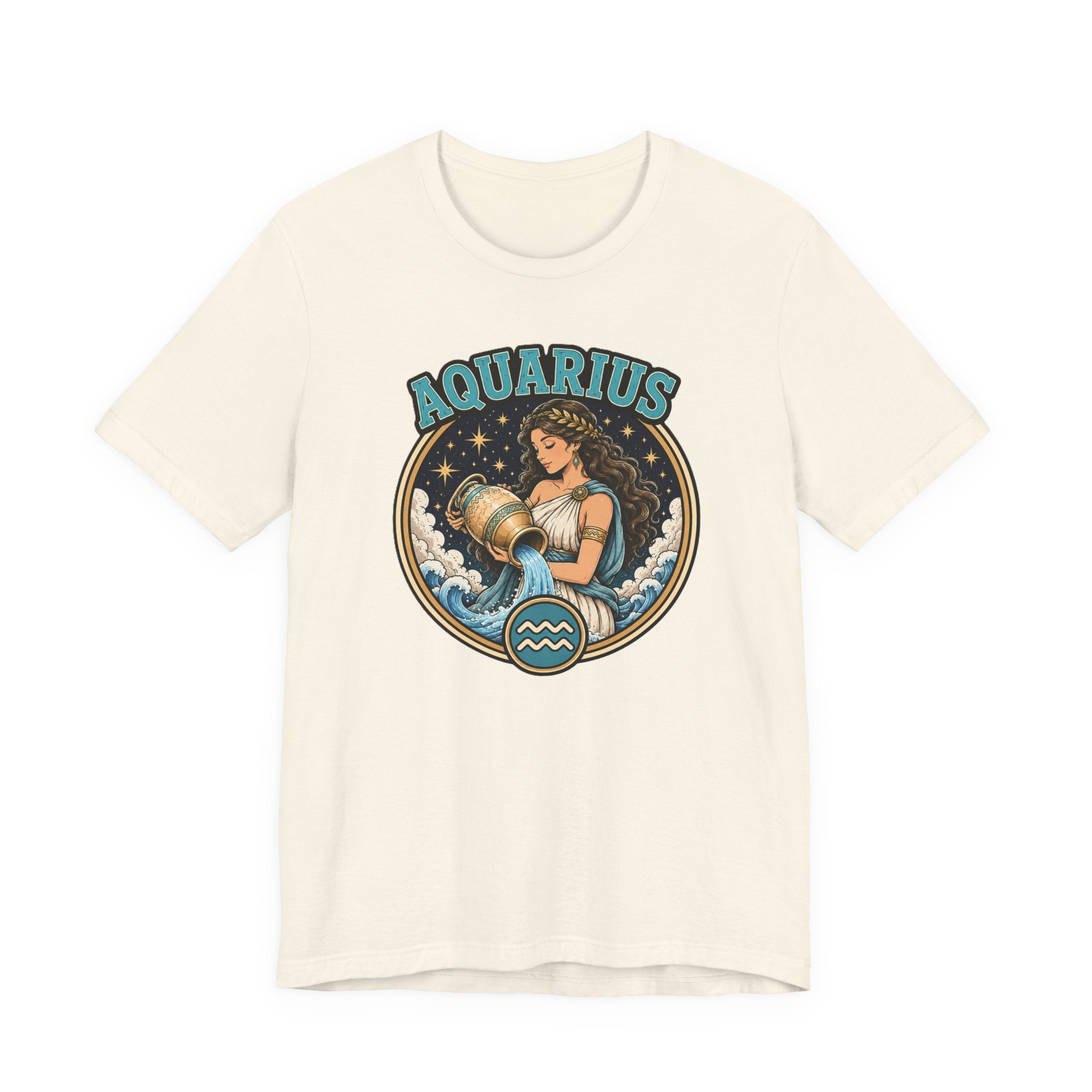 Aquarius Zodiac T-Shirt – Vintage Water-Bearer Astrology Tee