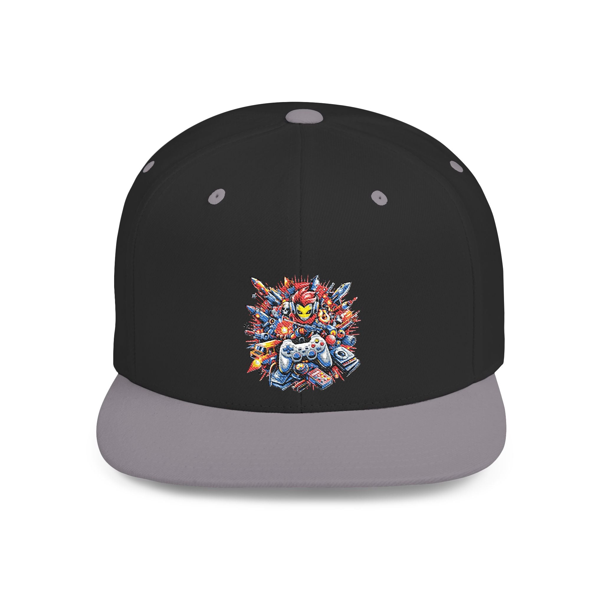 Snapback Hat — Colorful Abstract Burst Design