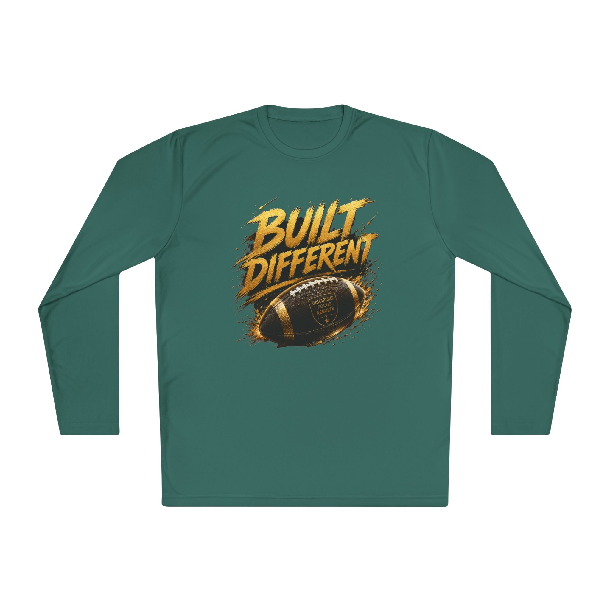 Built Different Football Long Sleeve Tee — Athletic Sports Fan Shirt