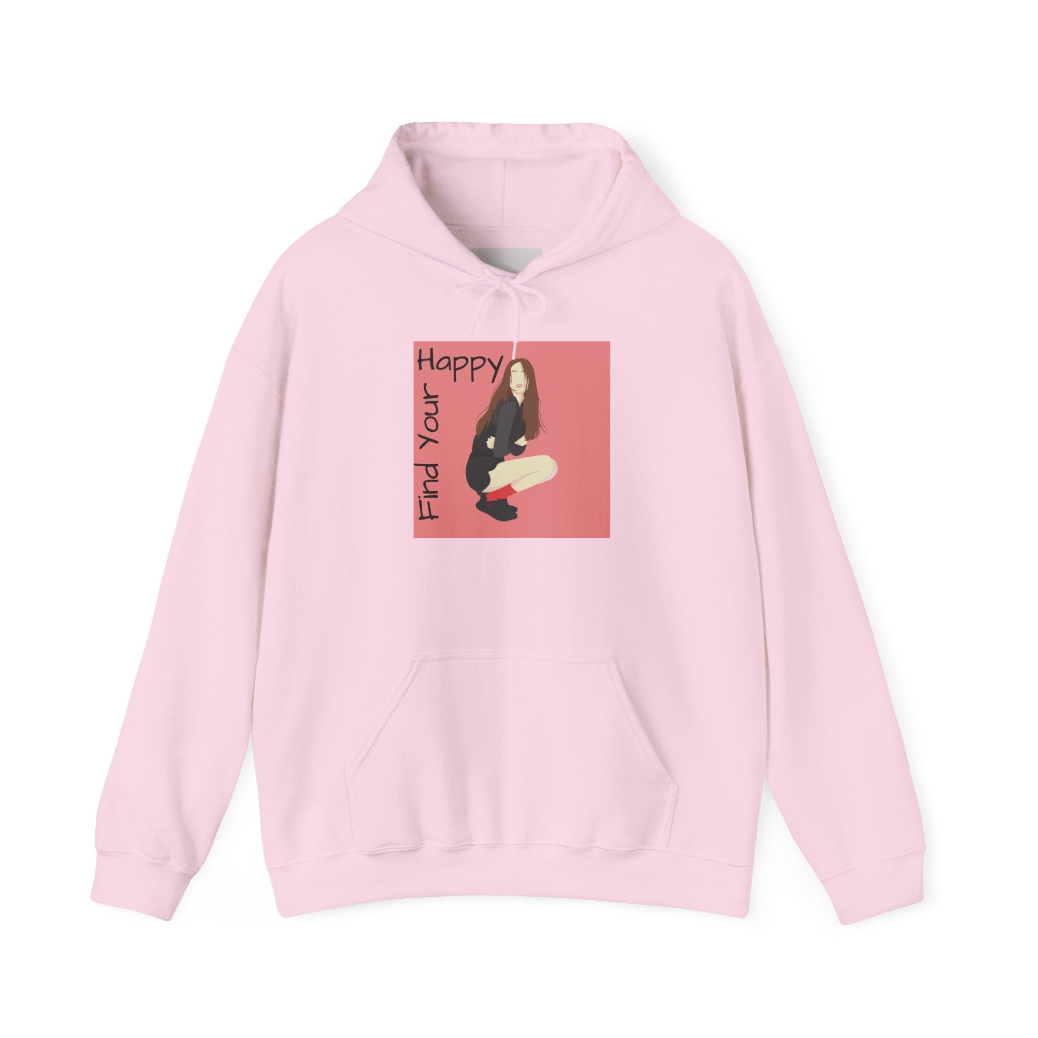 Find Your Happy Hoodie — Cozy Graphic Positive Vibes Sweatshirt