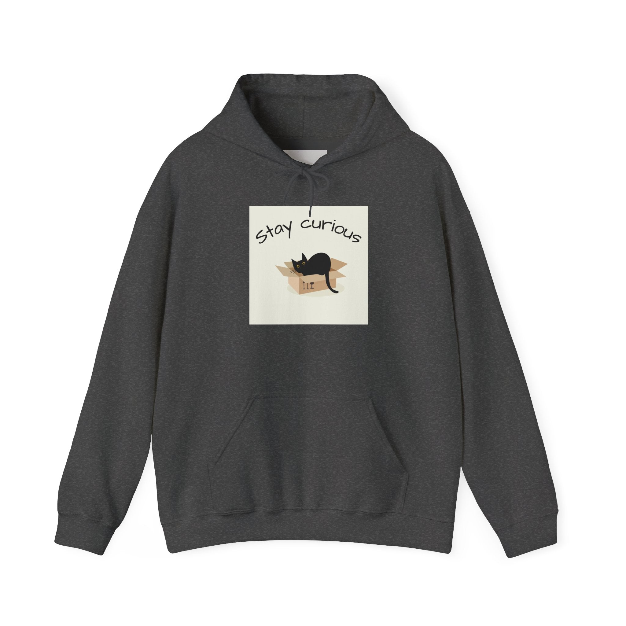 Stay Curious Cat Hoodie — Cute Cat Illustration Sweatshirt