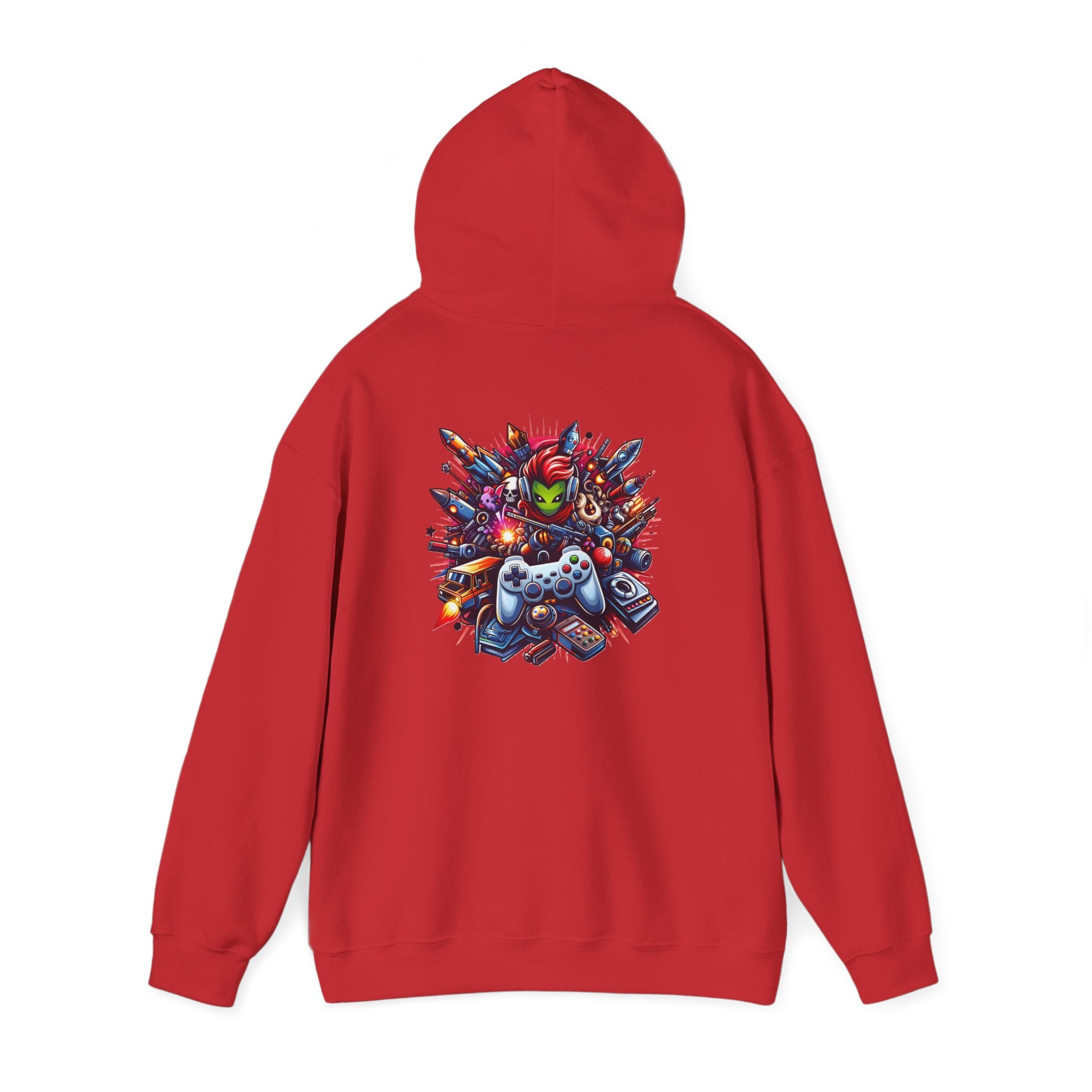 Gaming Controls Graphic Hoodie — Retro Console Controller Gamer Sweatshirt