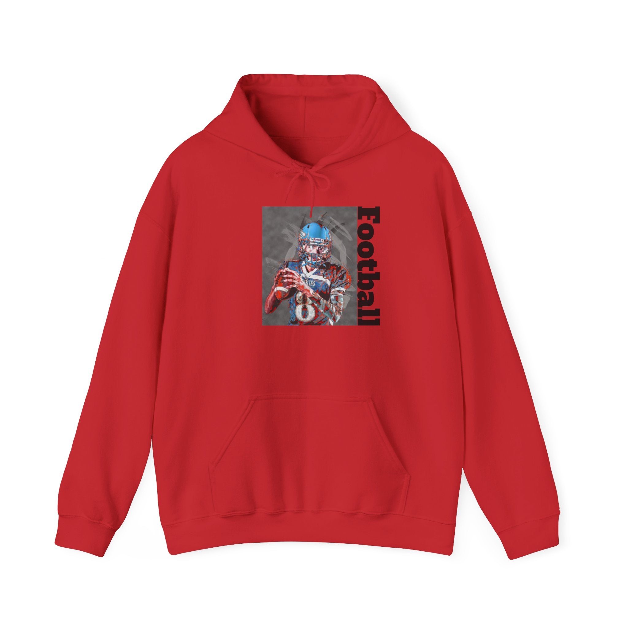 Football Skeleton Helmet Hoodie — Vintage Grunge Sports Pullover