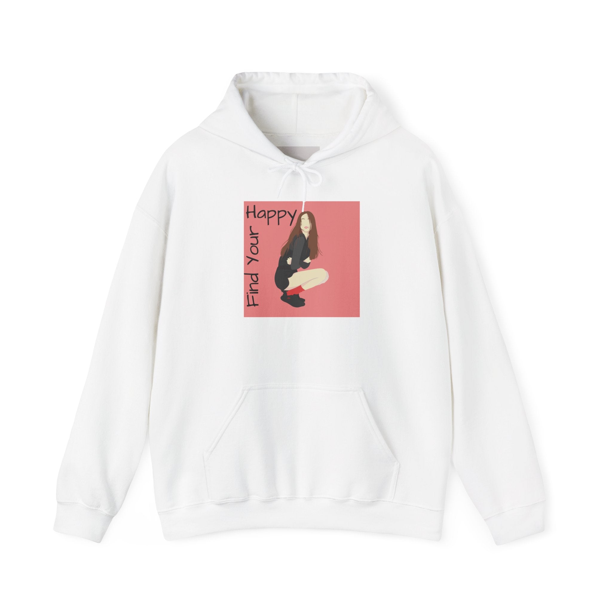 Find Your Happy Hoodie — Cozy Graphic Positive Vibes Sweatshirt
