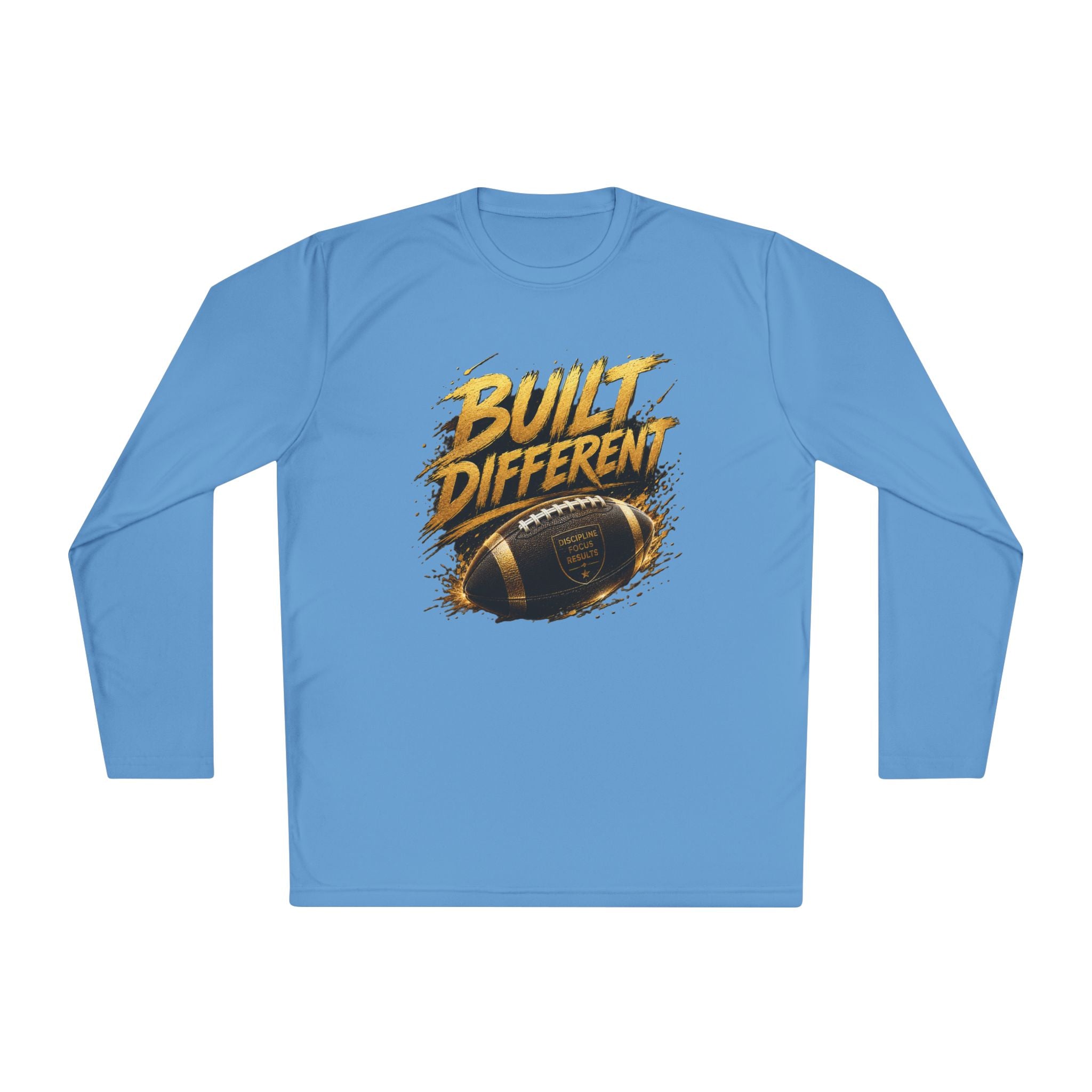 Built Different Football Long Sleeve Tee — Athletic Sports Fan Shirt