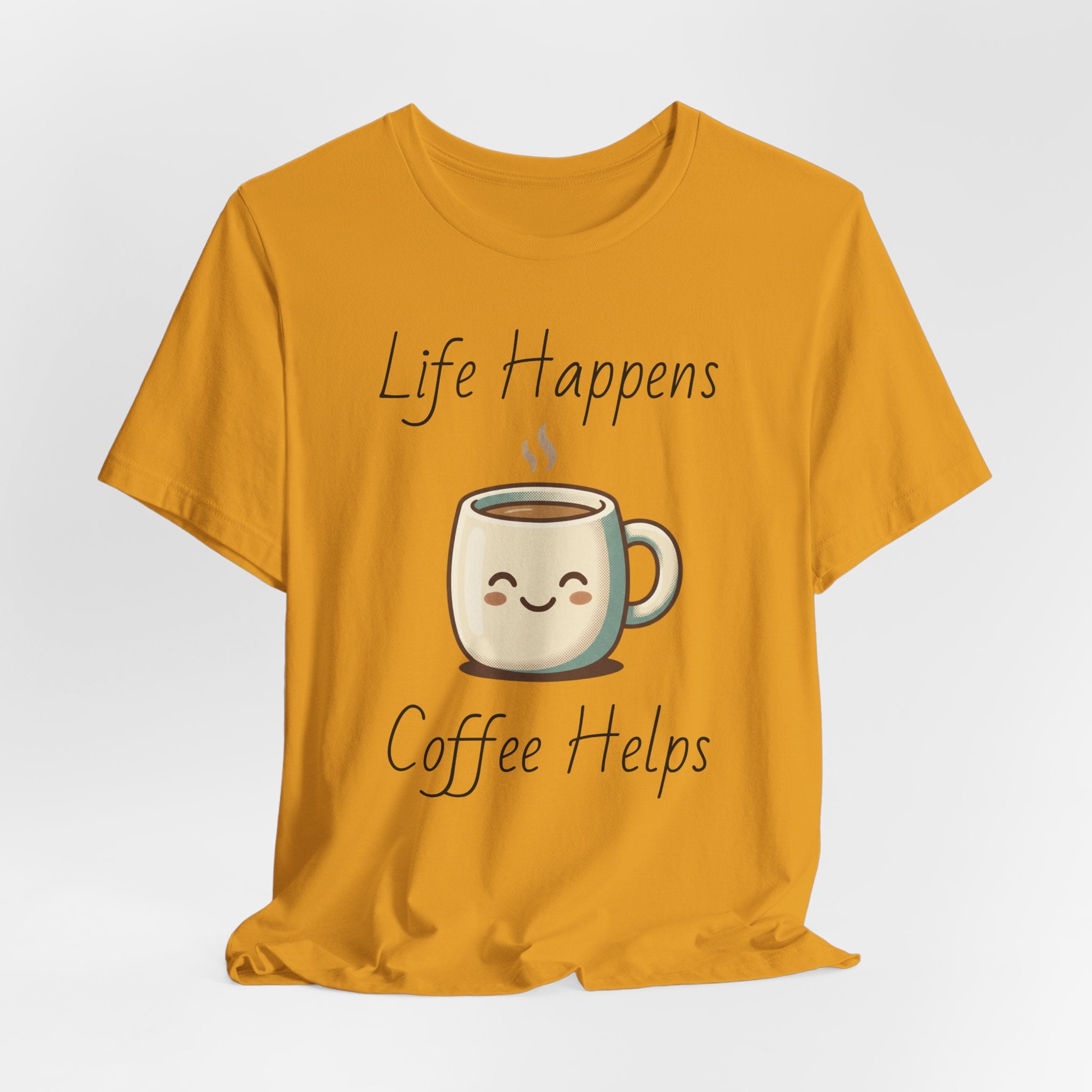 Coffee Cup Tee — Cute Steaming Coffee Graphic T-Shirt