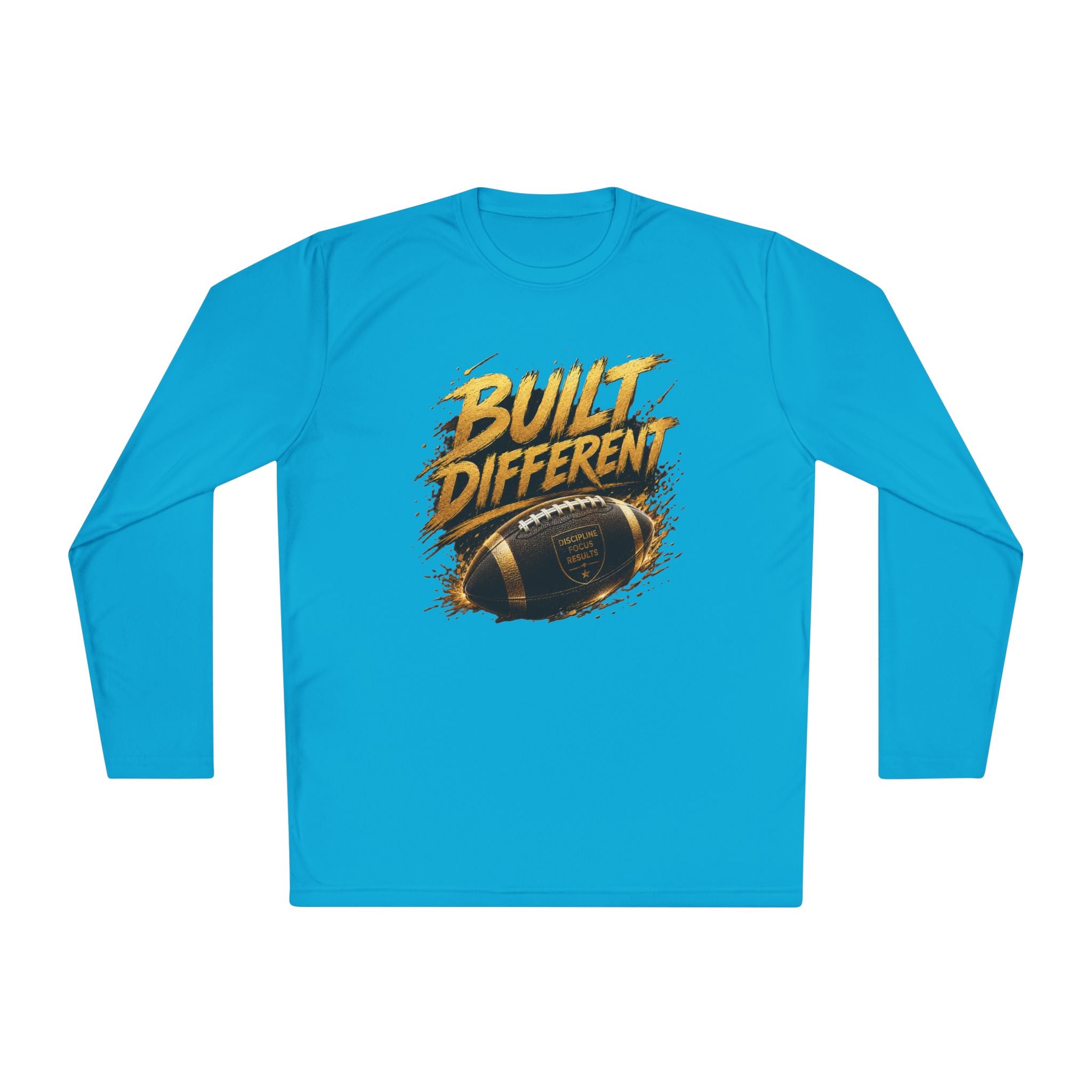 Built Different Football Long Sleeve Tee — Athletic Sports Fan Shirt