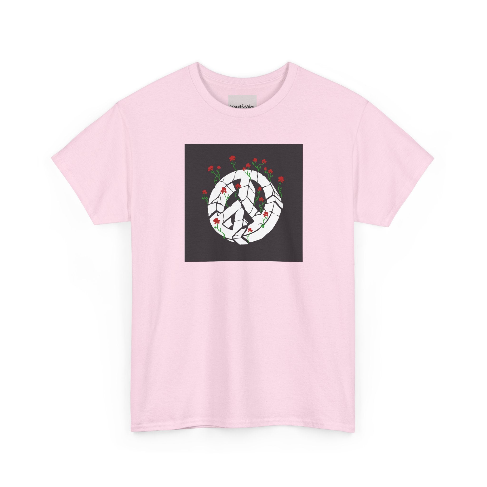 Peace Sign Rose Wreath T-Shirt