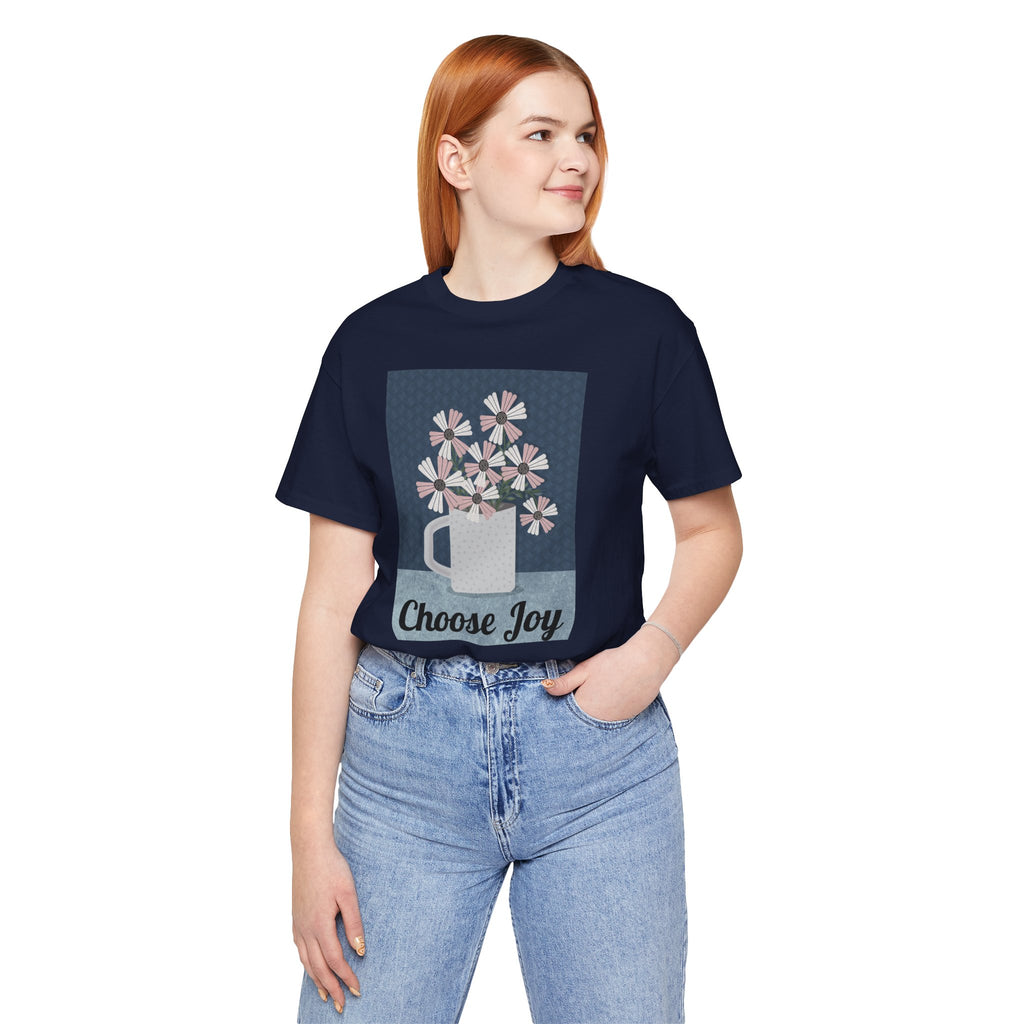 Choose Joy Floral Tee — Inspirational Graphic T‑Shirt