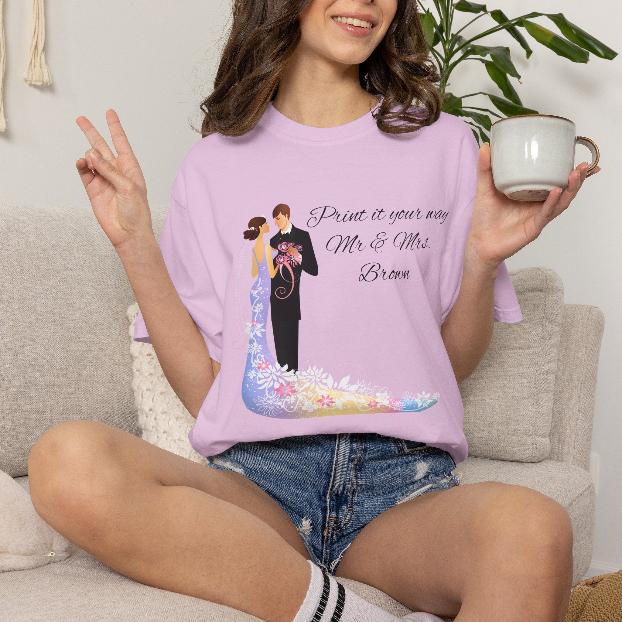 Wedding Couple T-Shirt — 'From This Moment Mr. & Mrs.' Bridal Tee