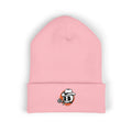 Embroidered Skate Skull Cuffed Beanie — White