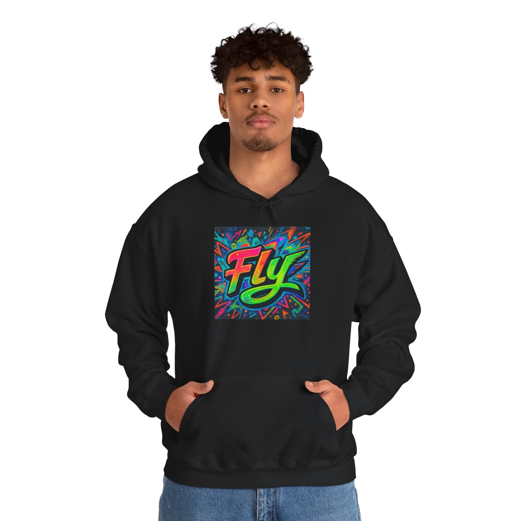 Fly Graffiti Hoodie — Colorful Streetwear Pullover