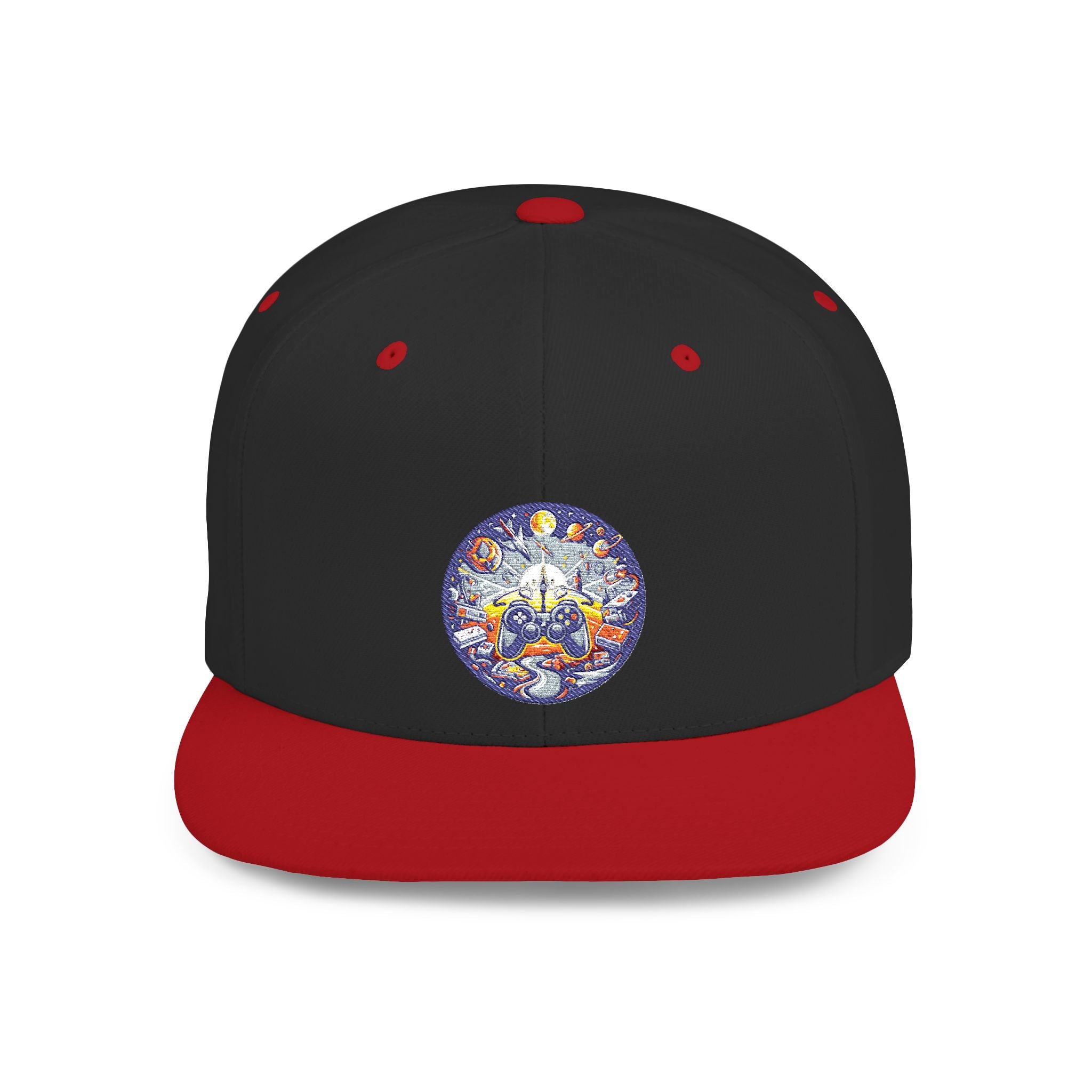 Embroidered Cosmic Gamer Snapback Hat