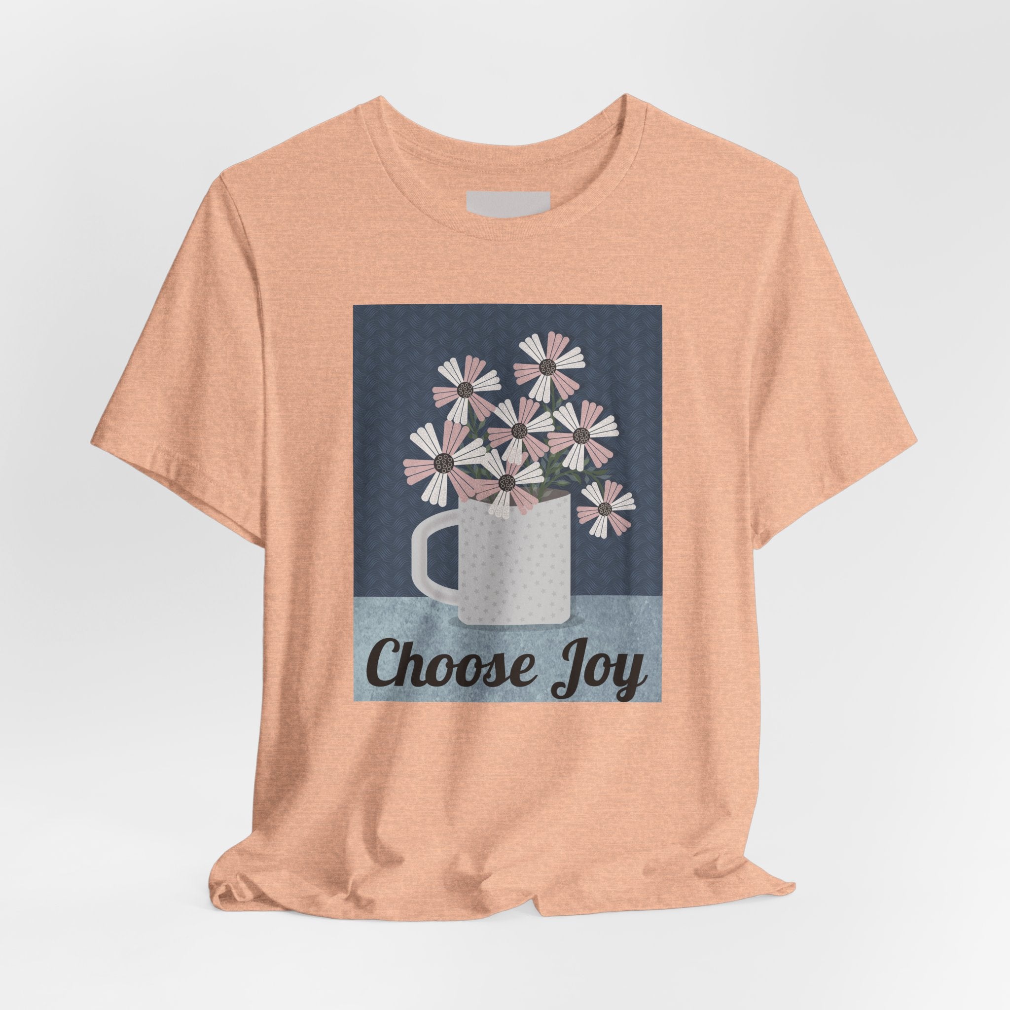 Choose Joy Floral Tee — Inspirational Graphic T‑Shirt