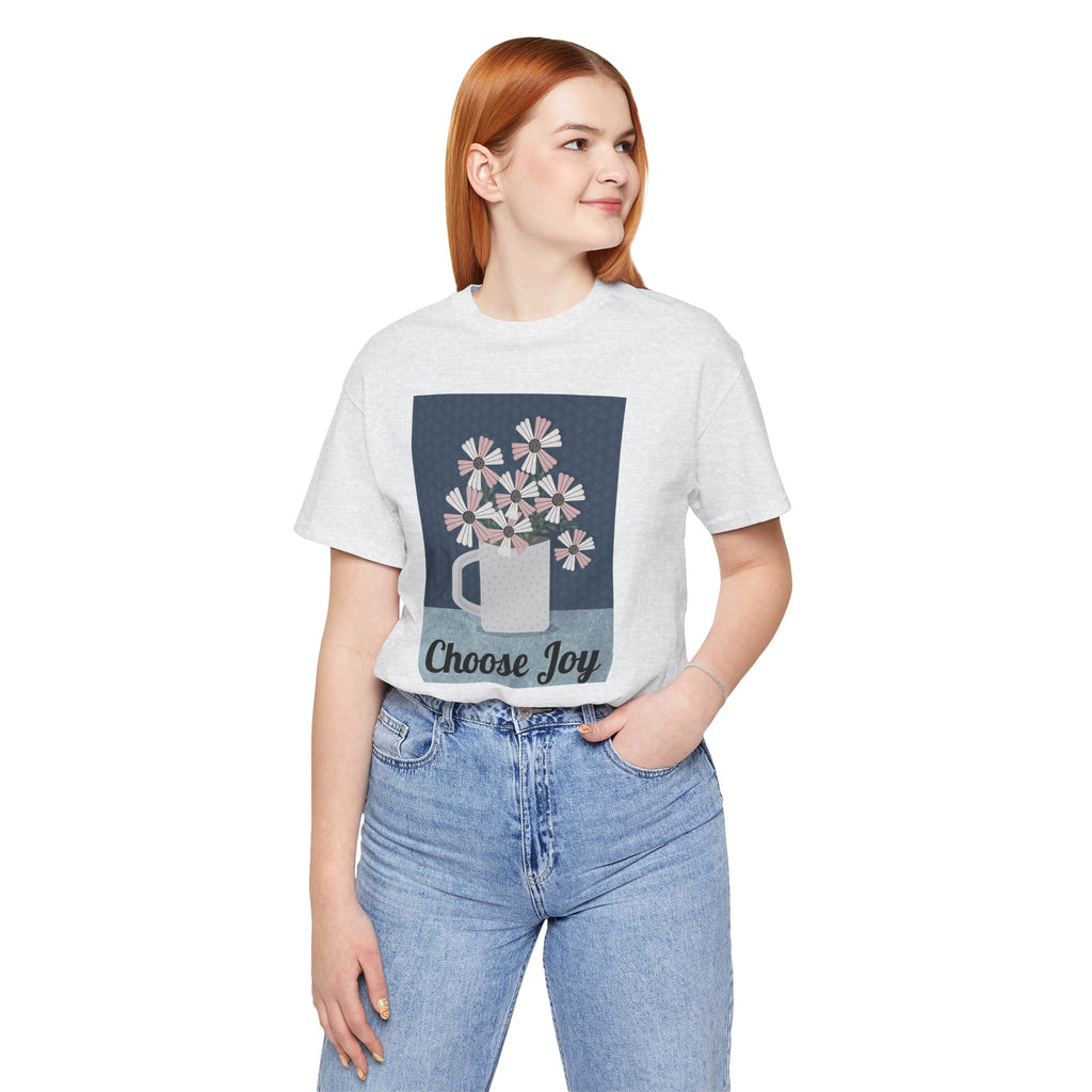 Choose Joy Floral Tee — Inspirational Graphic T‑Shirt
