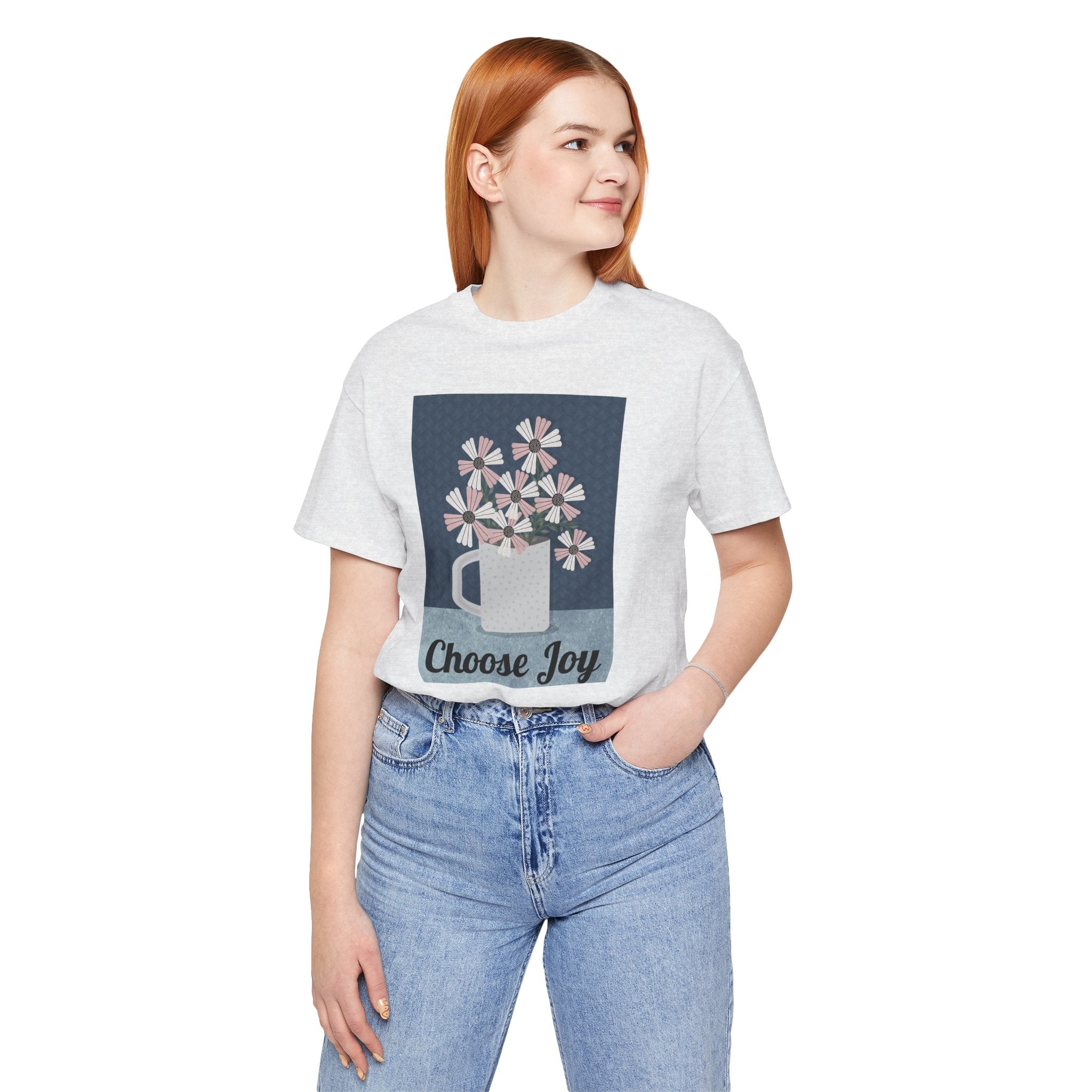 Choose Joy Floral Tee — Inspirational Graphic T‑Shirt