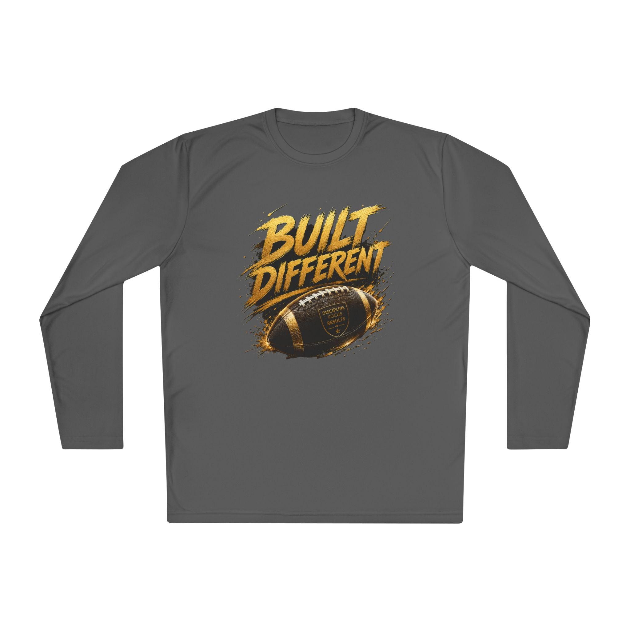 Built Different Football Long Sleeve Tee — Athletic Sports Fan Shirt