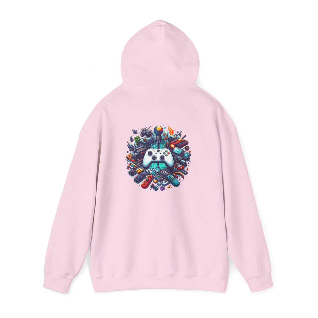 Gamer Gear Hoodie — Retro Controller & Console Icons Graphic