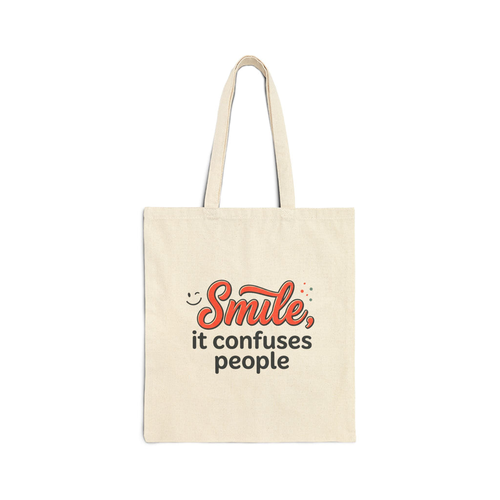 Smile It Confuses People Tote Bag