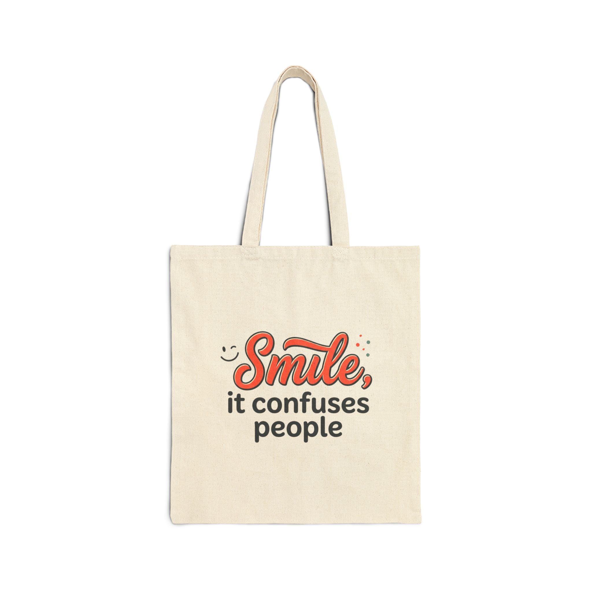 Smile It Confuses People Tote Bag